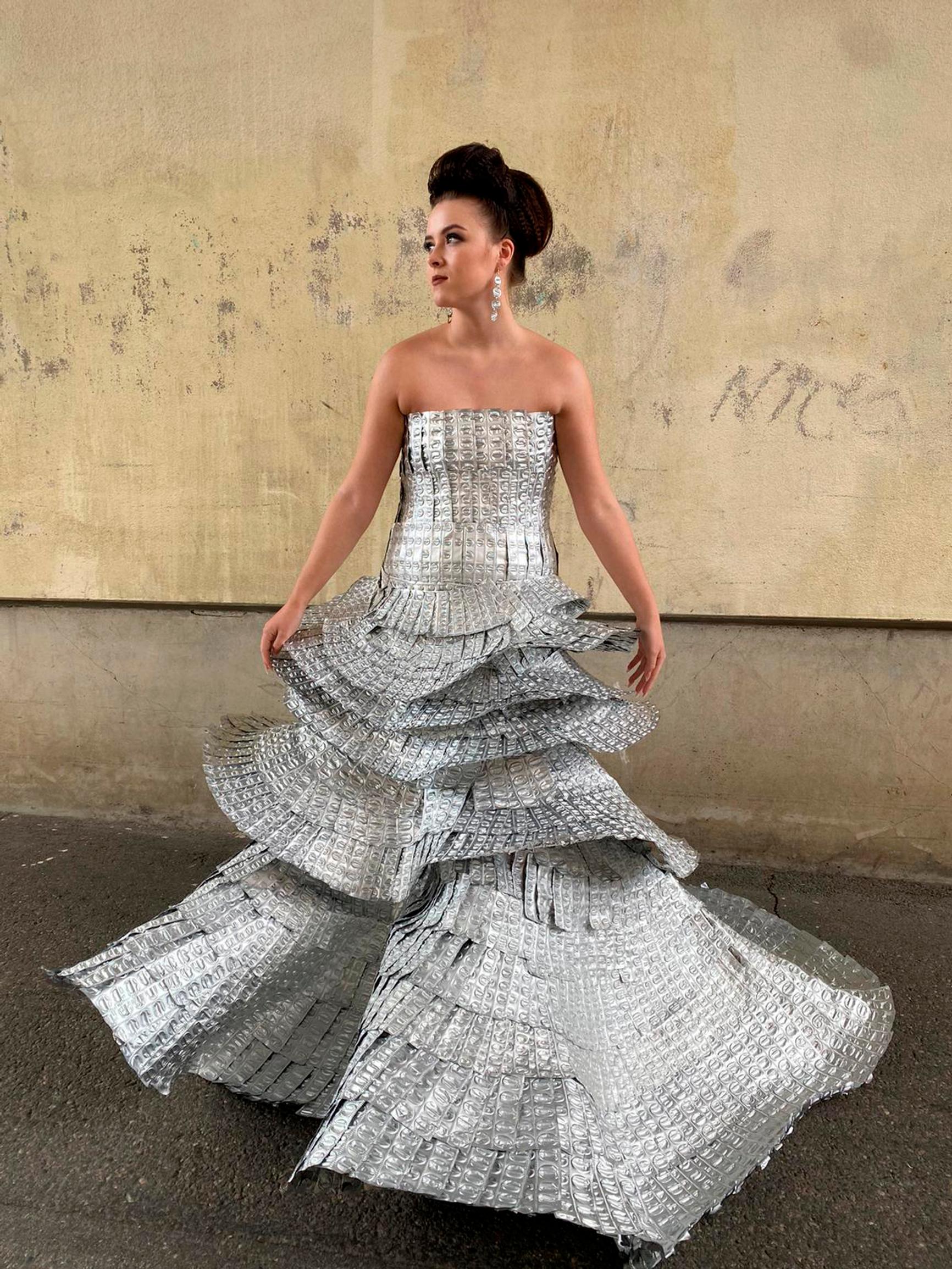 Foil dress