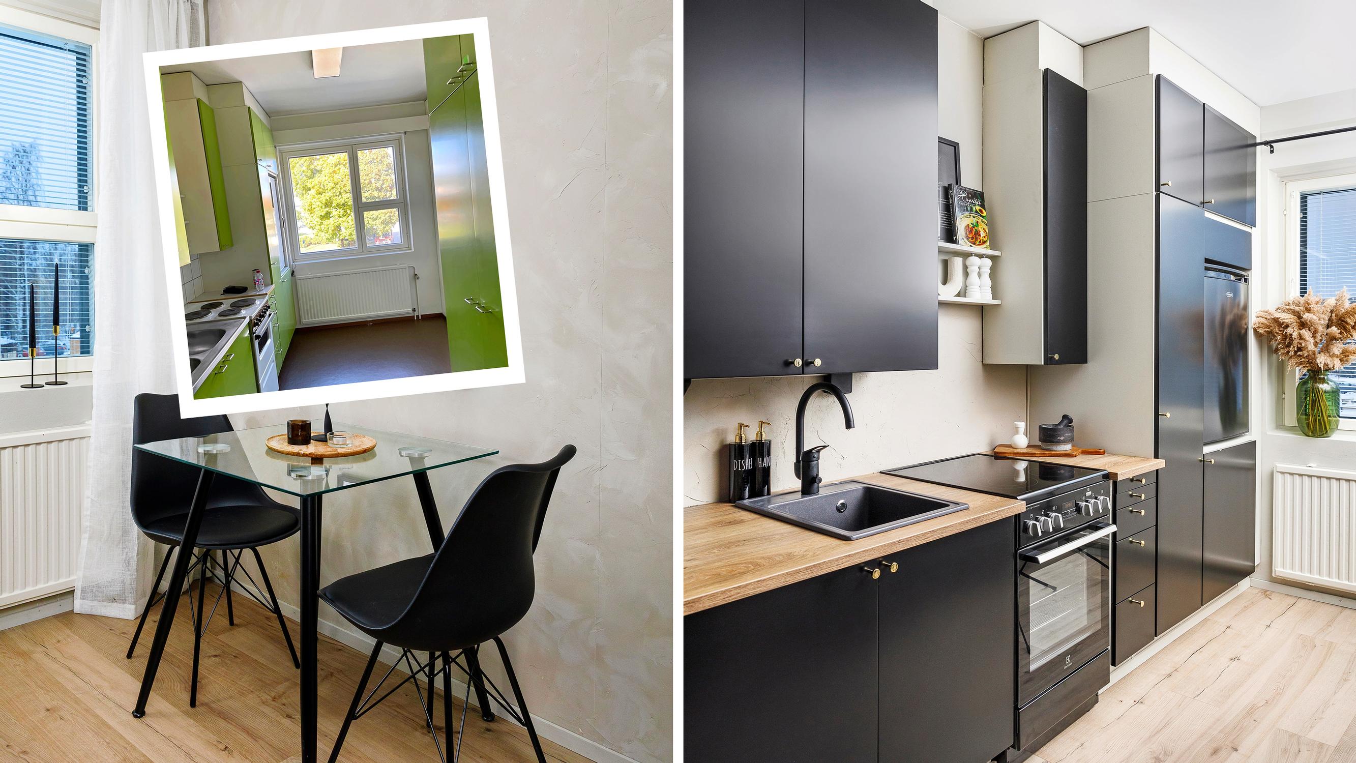 Sarita refurbished her kitchen on a small budget—would you believe these cabinets are 50 years old?