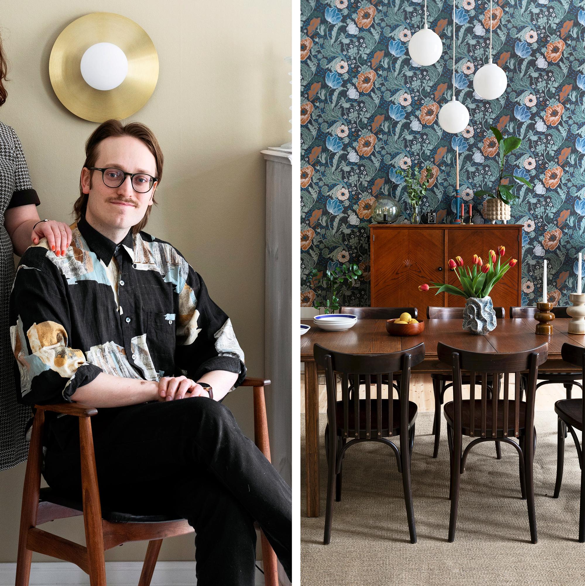 KAJ’s Axel’s wooden home in Vaasa: “I’m nostalgic, and it’s nice to decorate with furniture that has sentimental value”