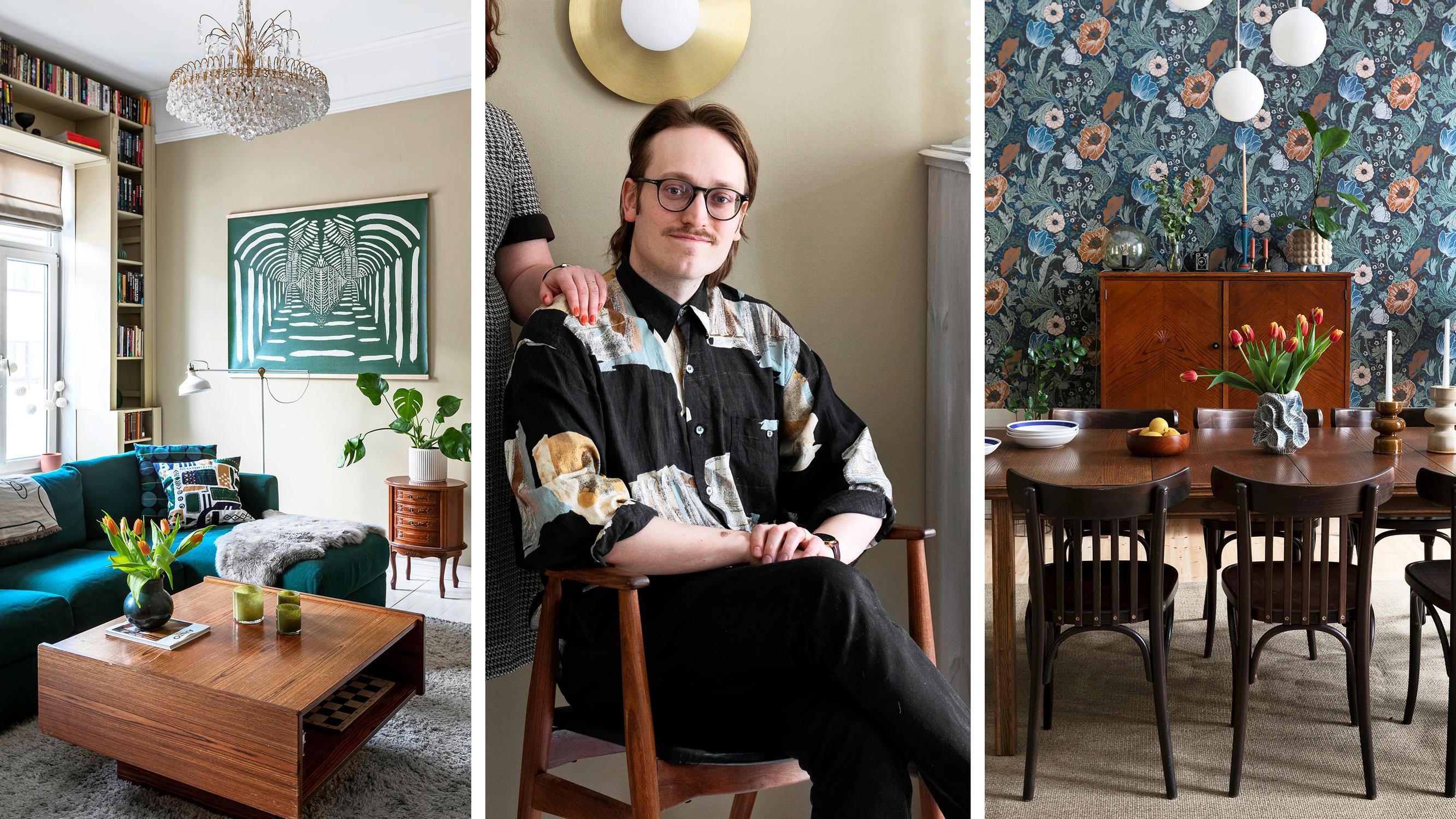 KAJ’s Axel’s wooden home in Vaasa: “I’m nostalgic, and it’s nice to decorate with furniture that has sentimental value”