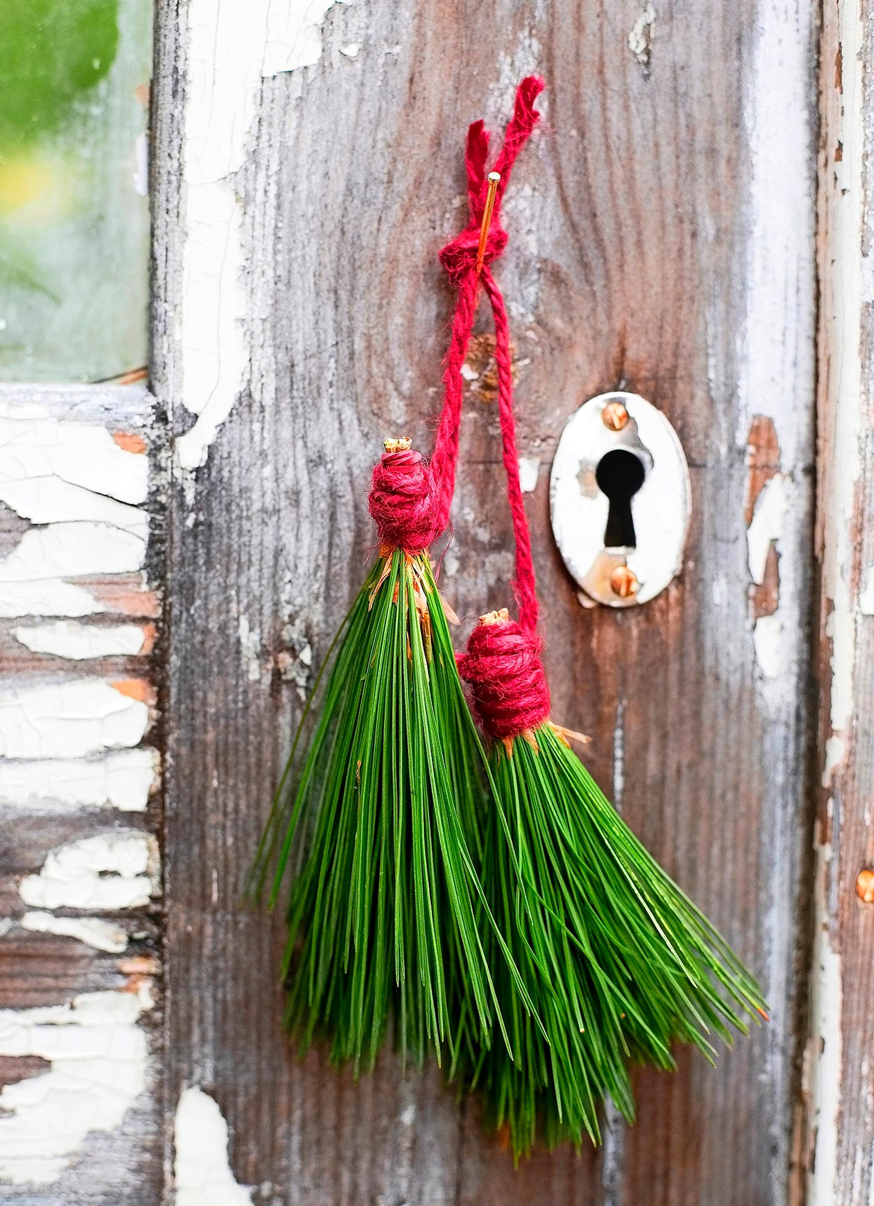 Pine needle tassels