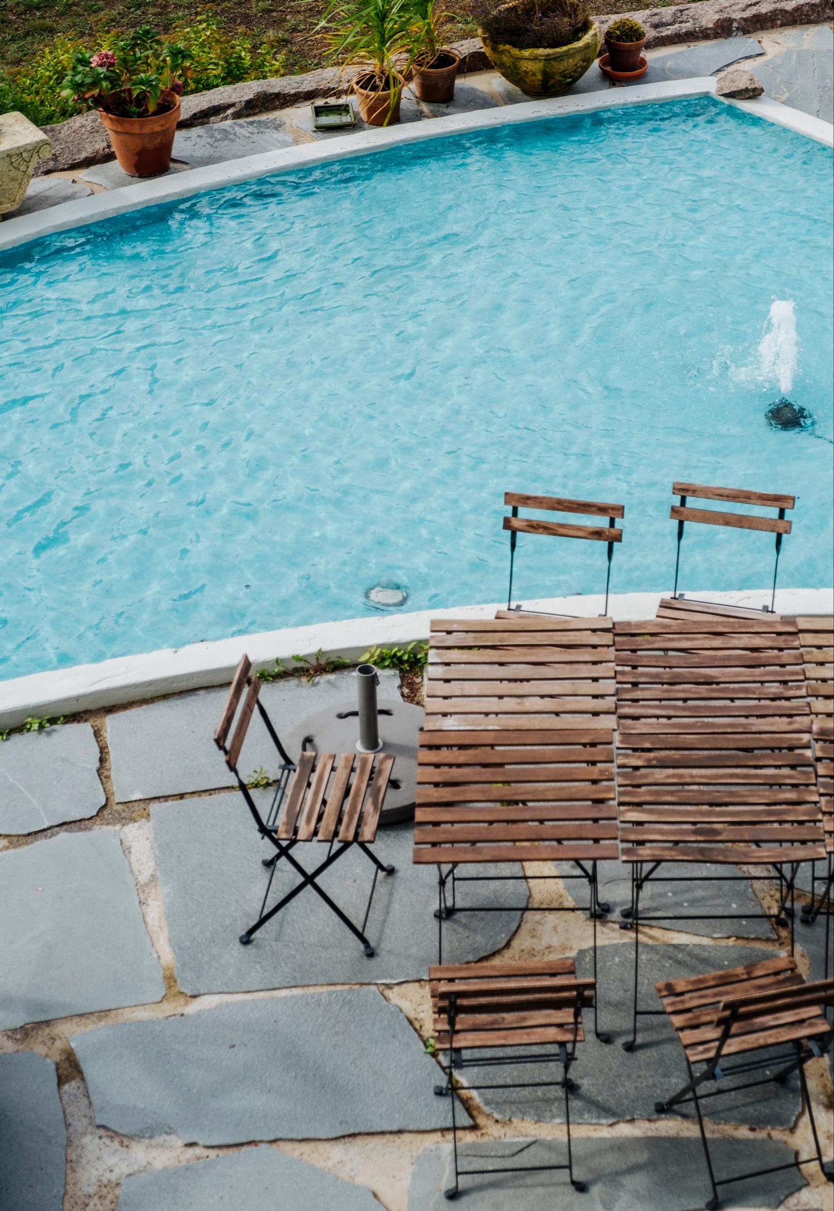 View of the swimming pool at Villa Mandala