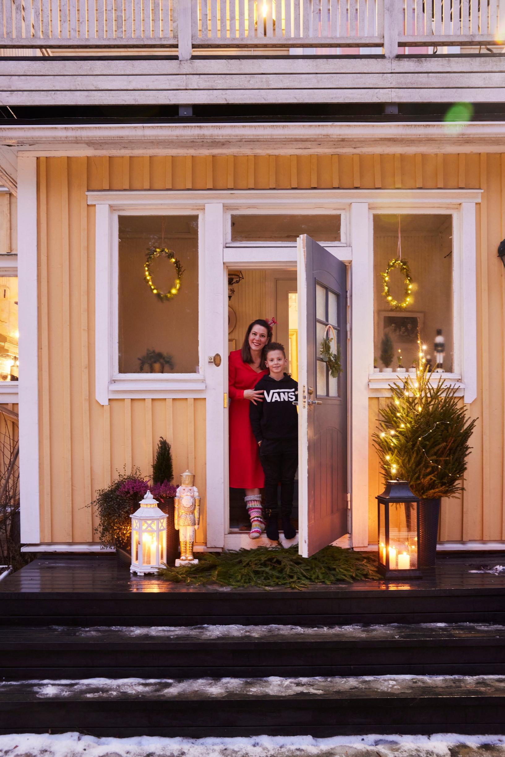 Residents at the door