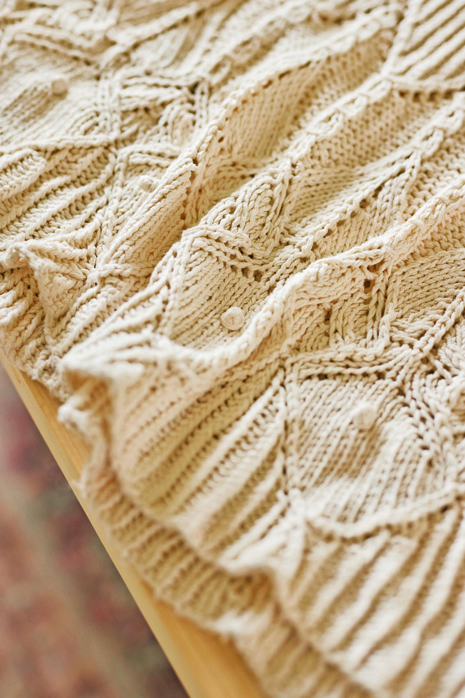 The hem of the wedding dress