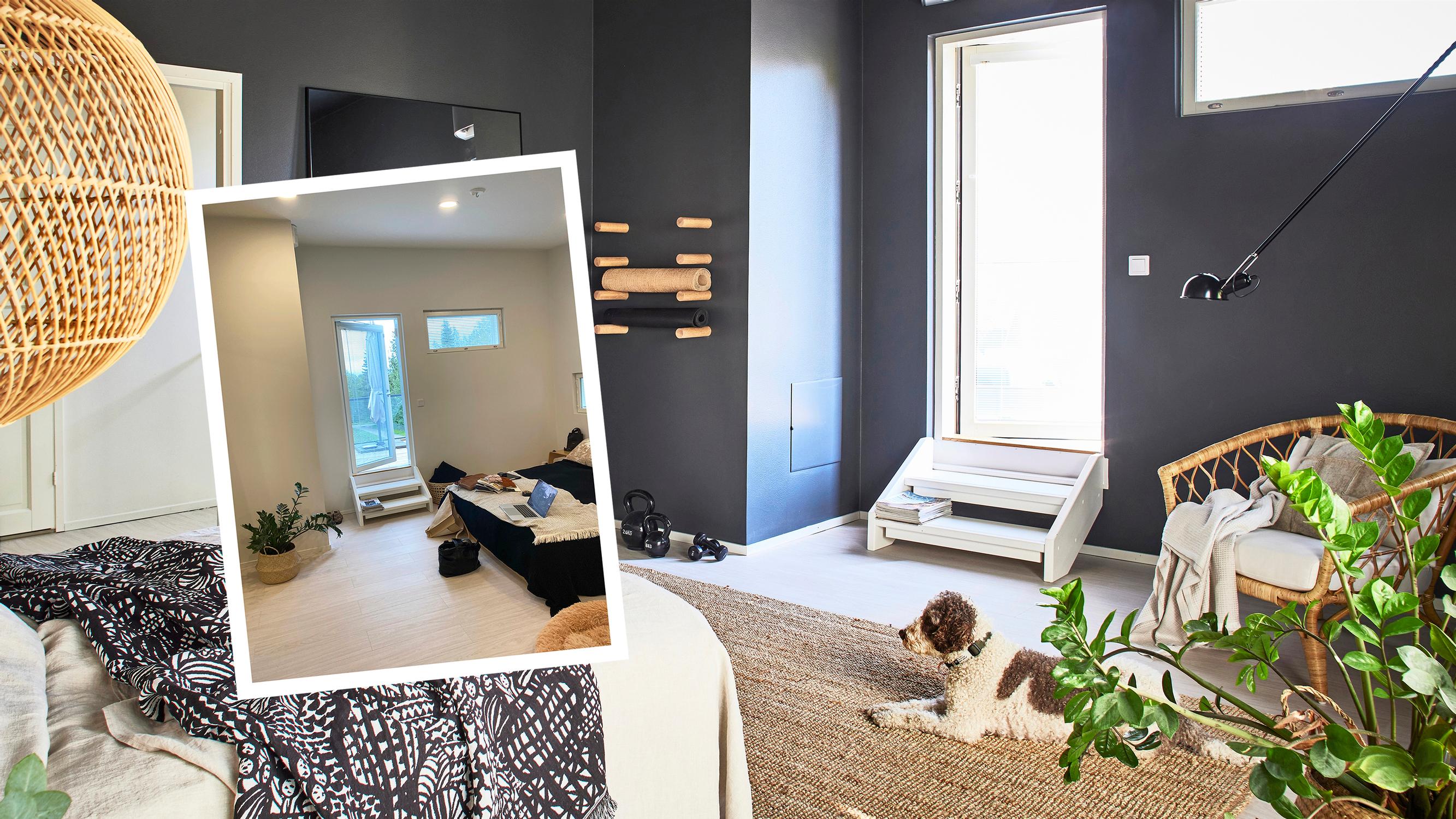 A designer’s surprise: this bedroom got a color refresh and a functional upgrade