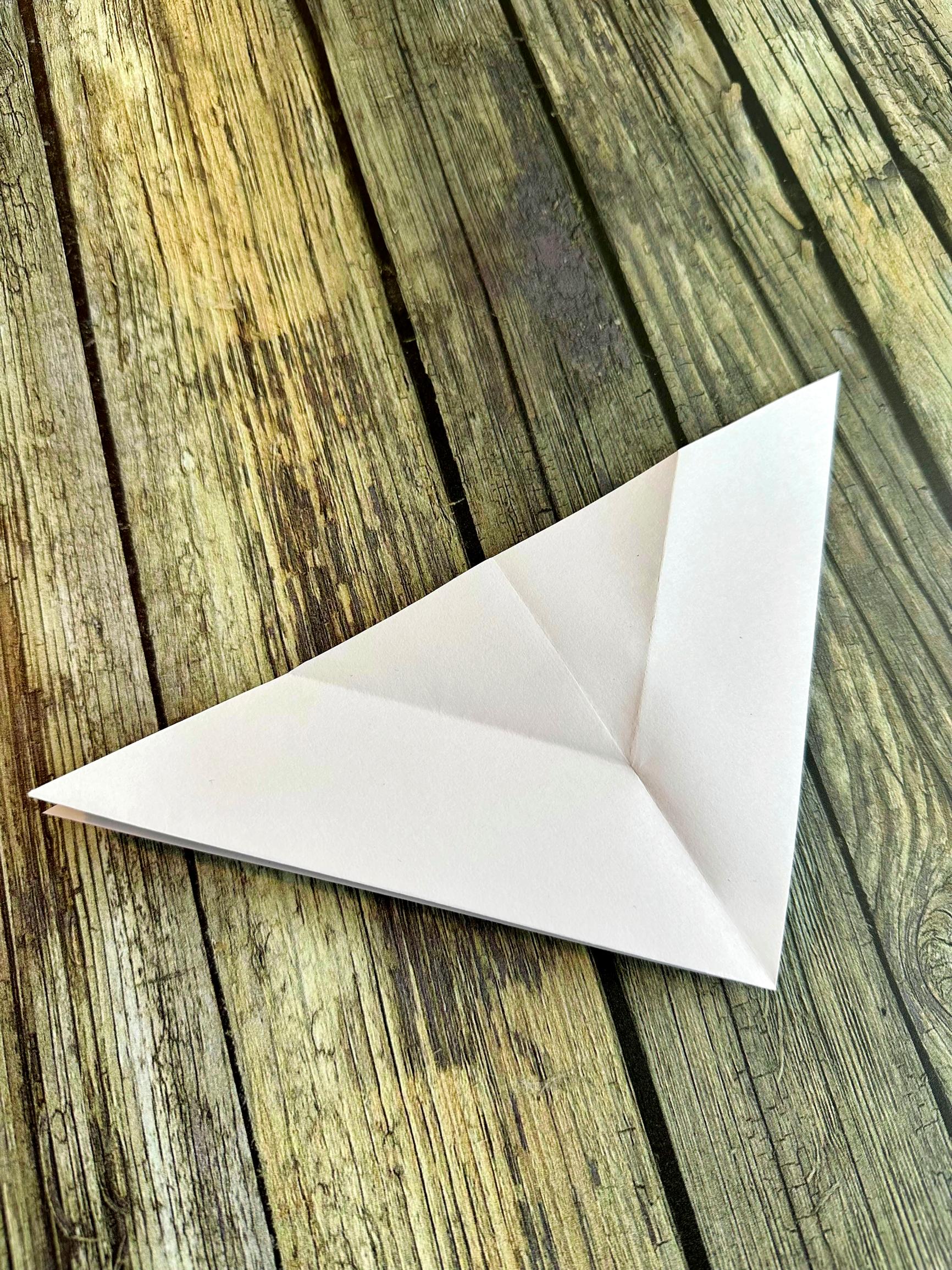 Intermediate step of the origami