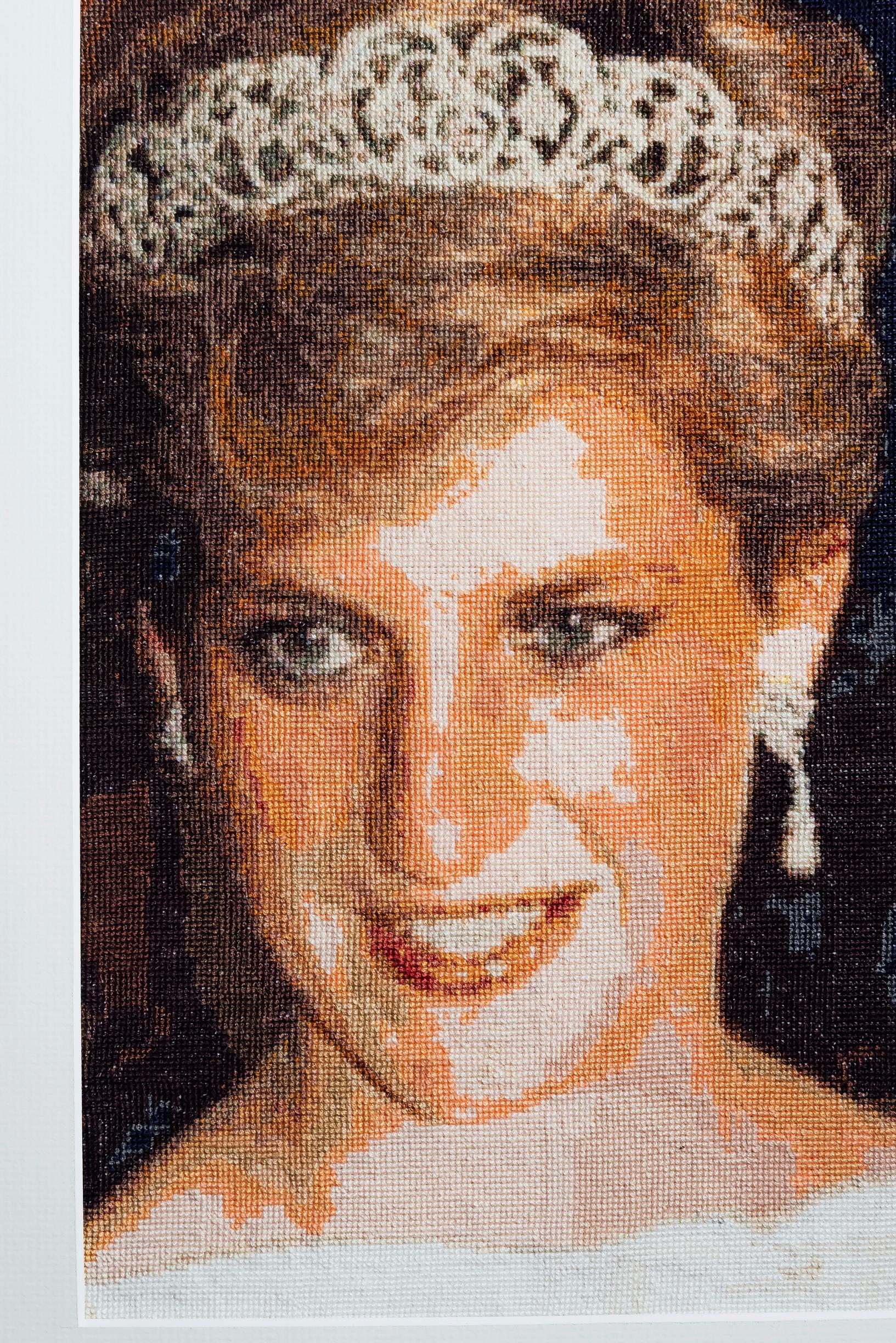 A cross-stitch piece created by Tanja.