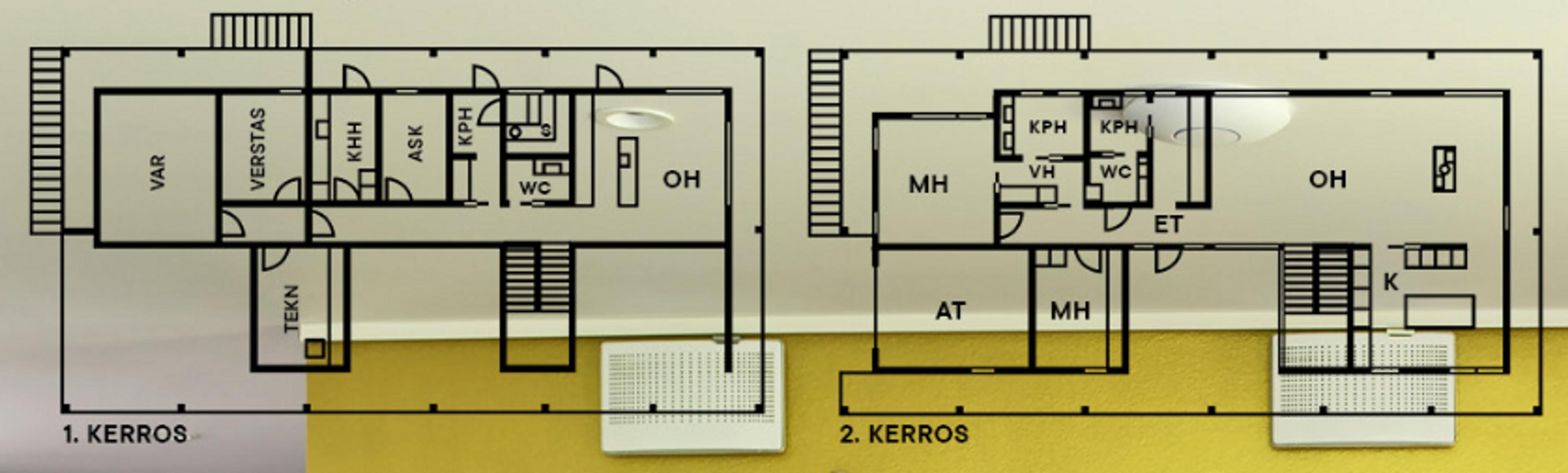Floor plan of the detached home