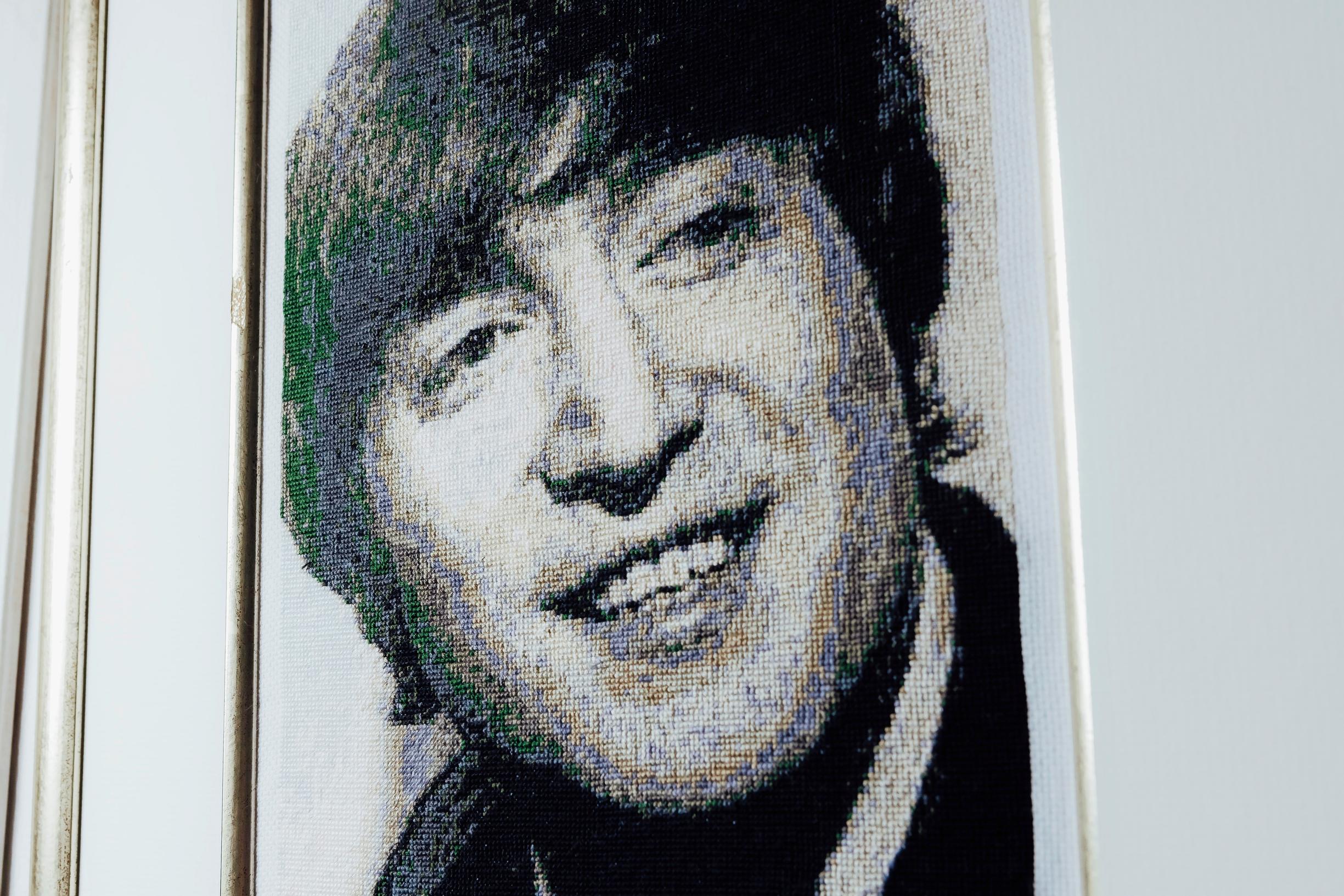 A cross-stitch piece created by Tanja.