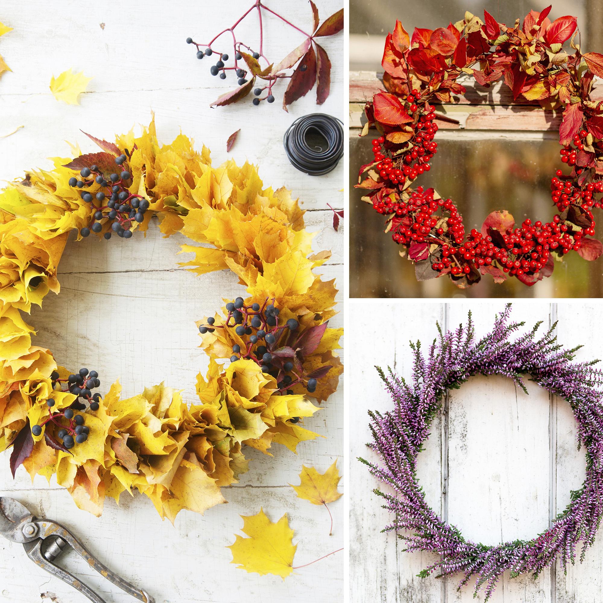 6 easy fall wreaths you can whip up in a snap
