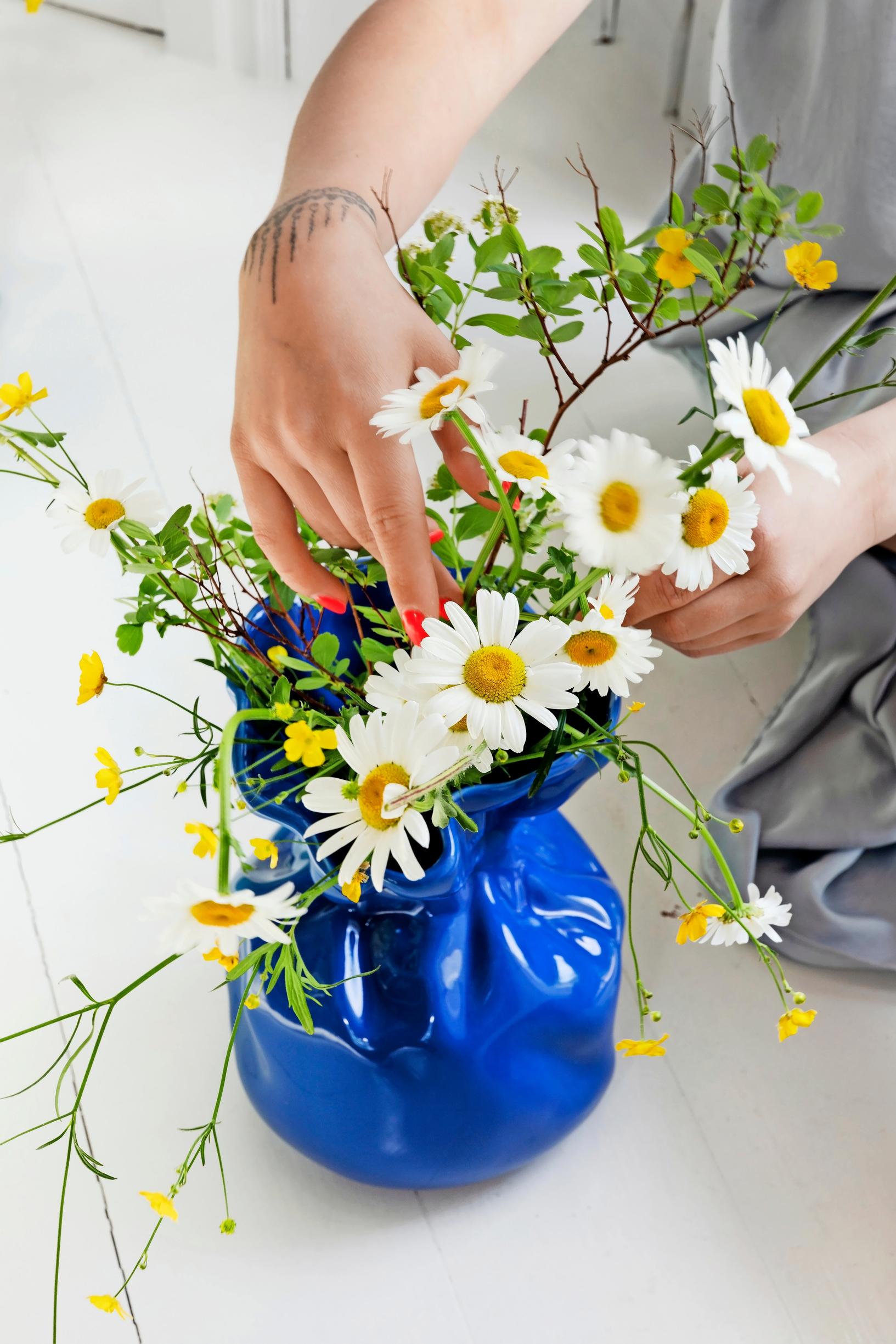 Flowers in a vase.