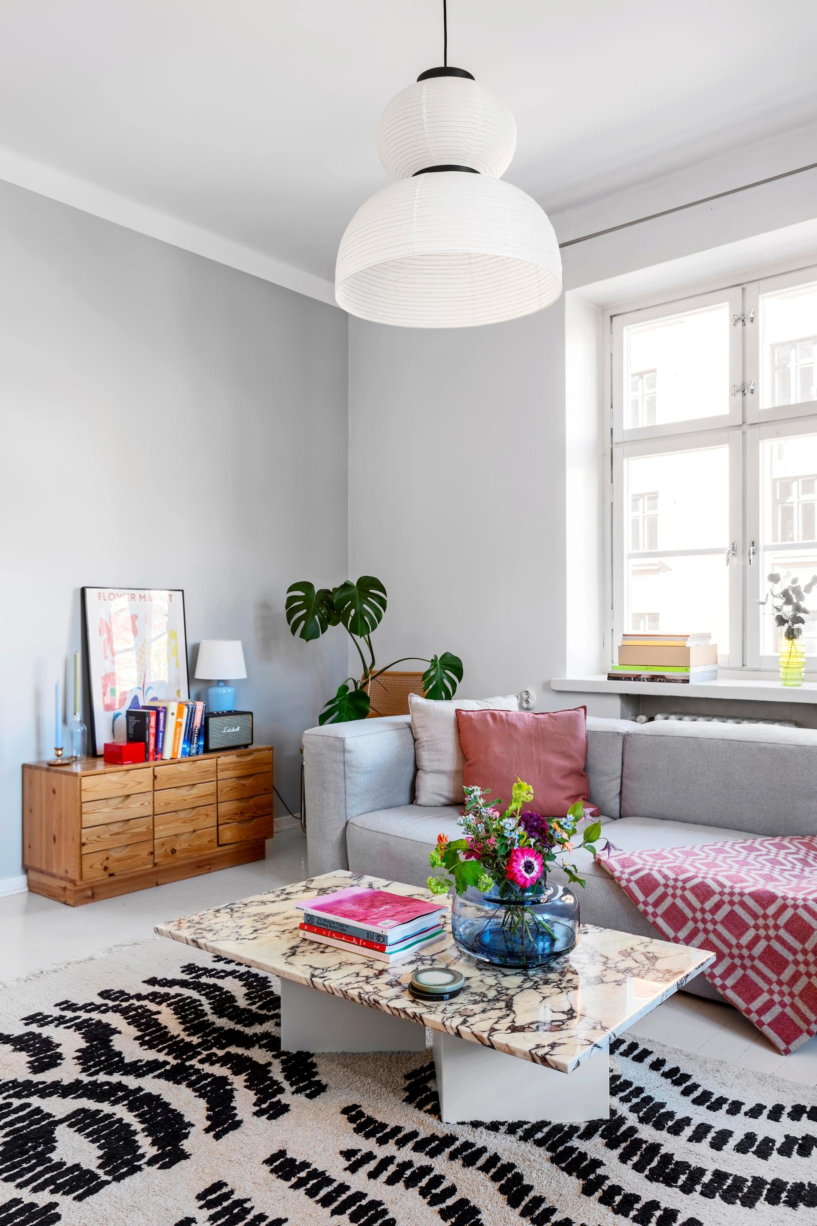 Living room featuring vintage furniture