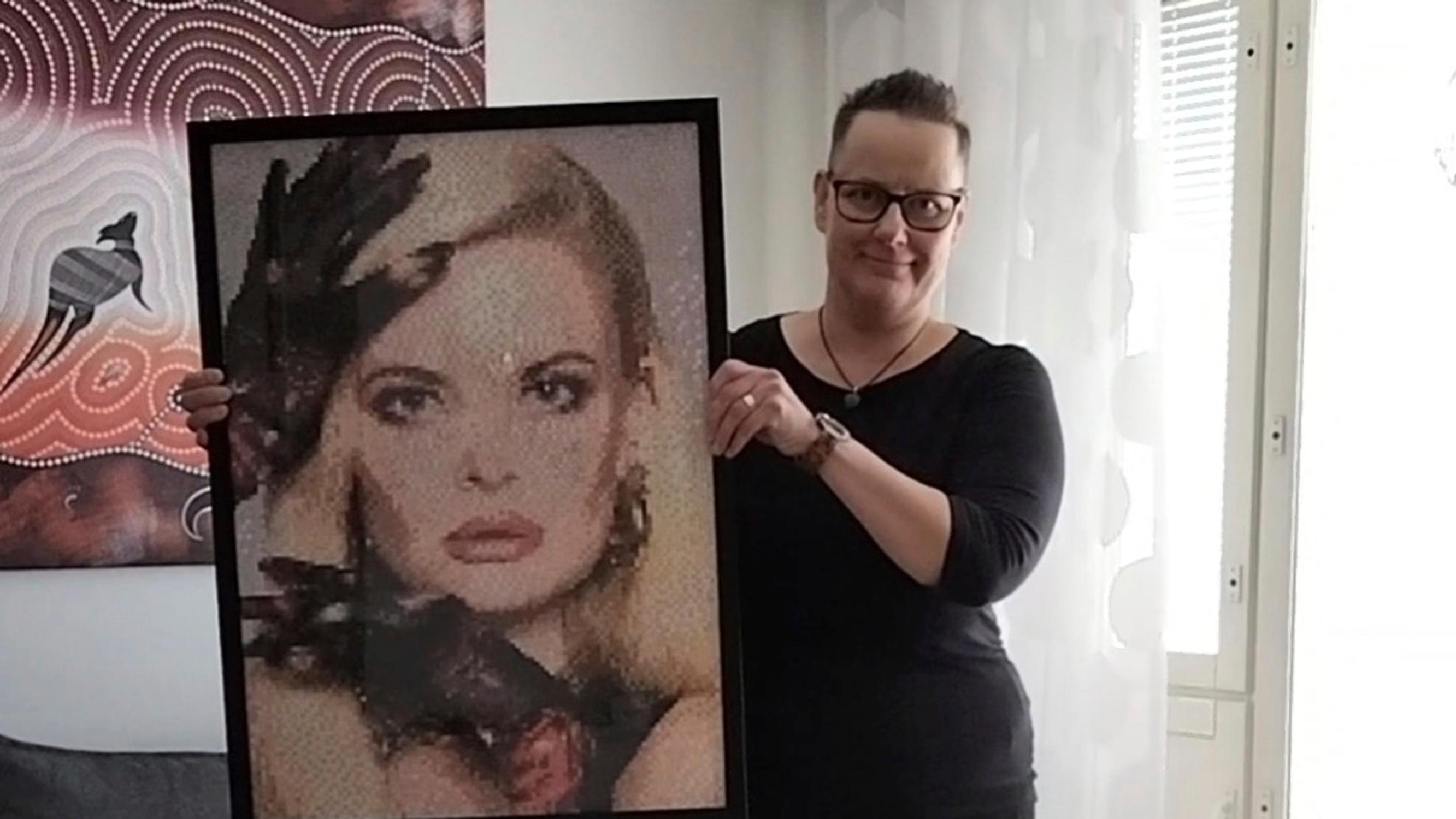 “I spent a month crafting Erika Vikman”—take a look at Kati’s jaw-dropping Hama bead portraits!