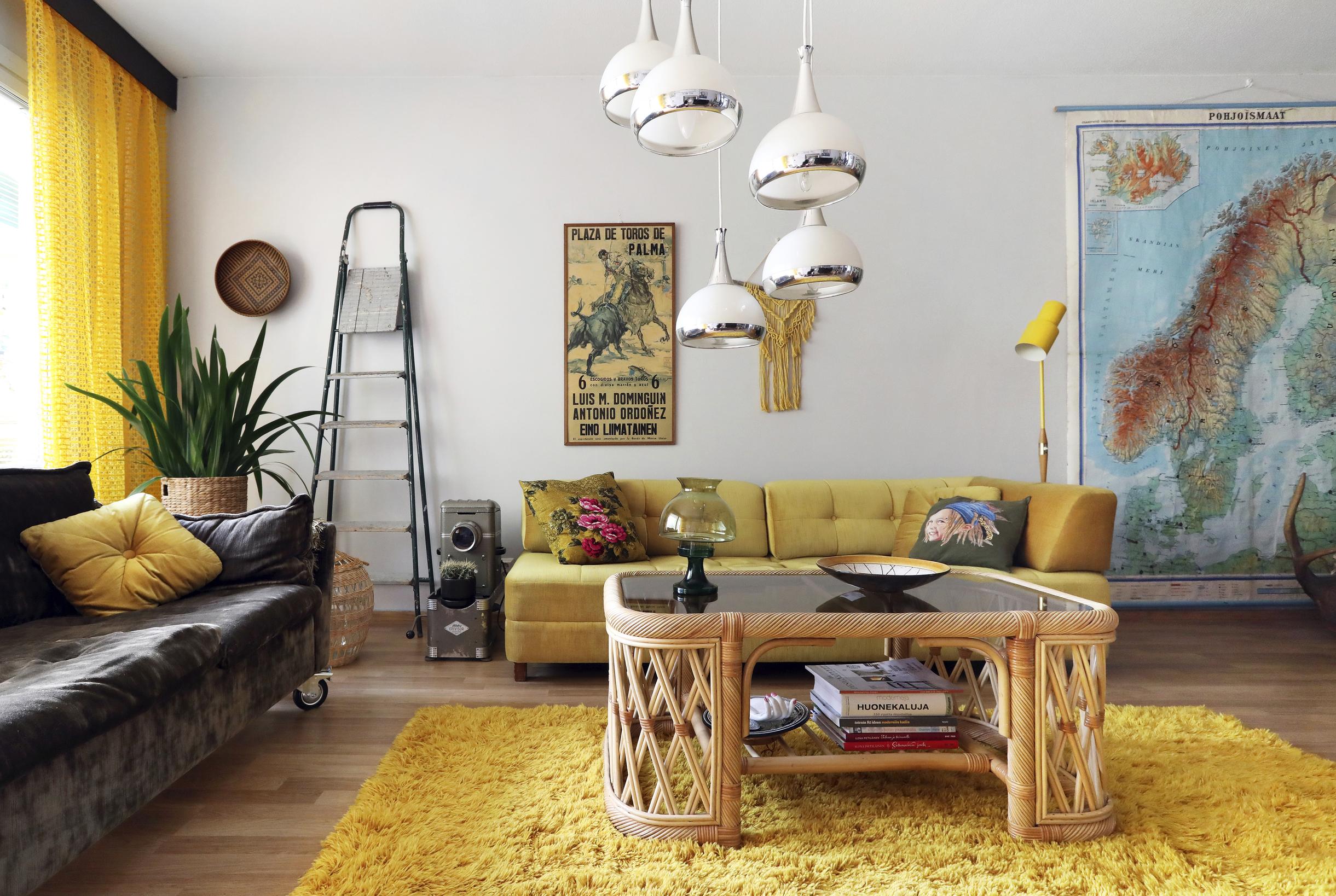 Yellow interior design × 3 | Kotona Living
