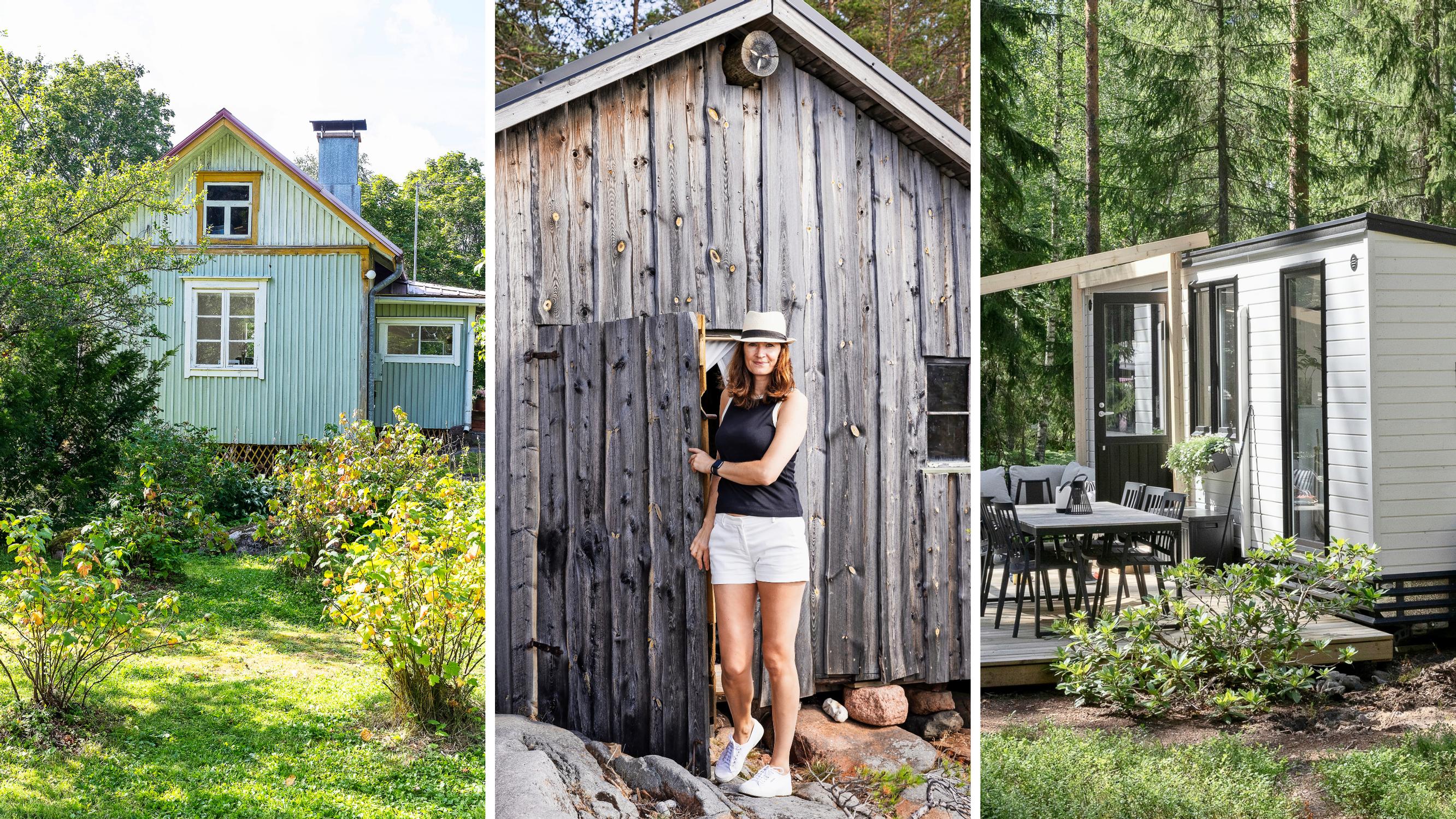 3 × tiny cabins: a 24-square-meter impulse buy, an atmospheric salting shed, and a cabin on wheels