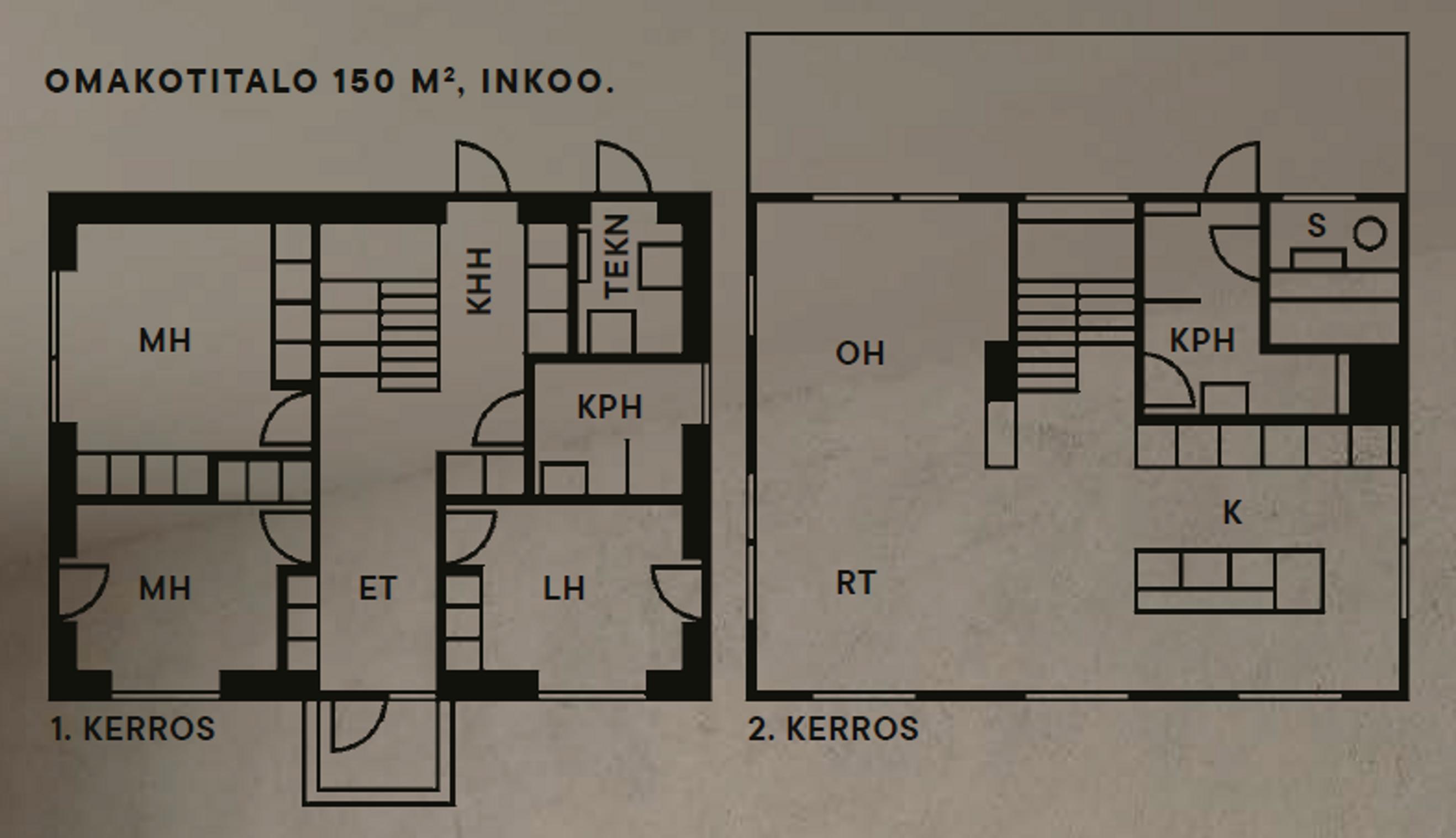 Floor plan of Villa Koppar