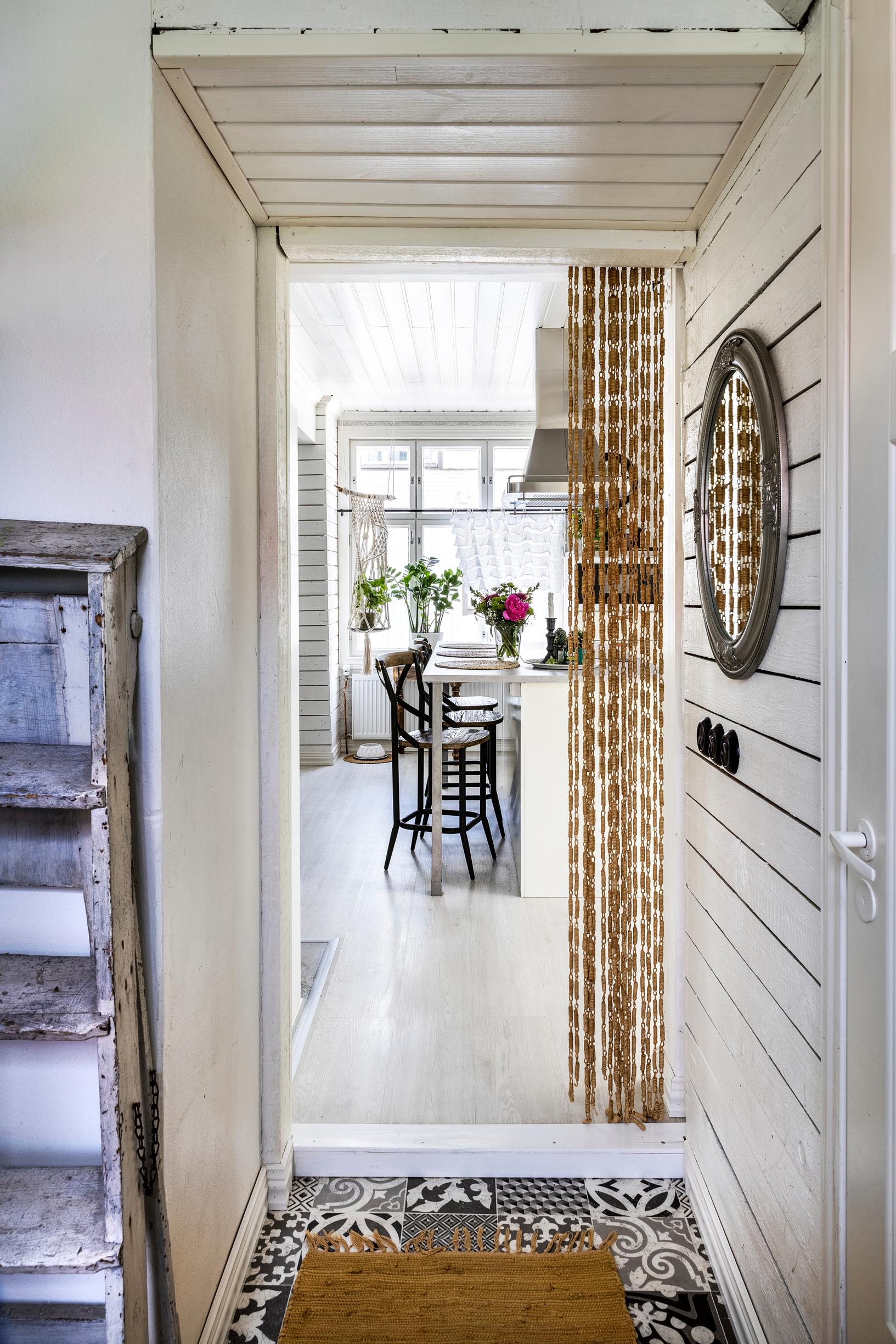 View from another room into the kitchen