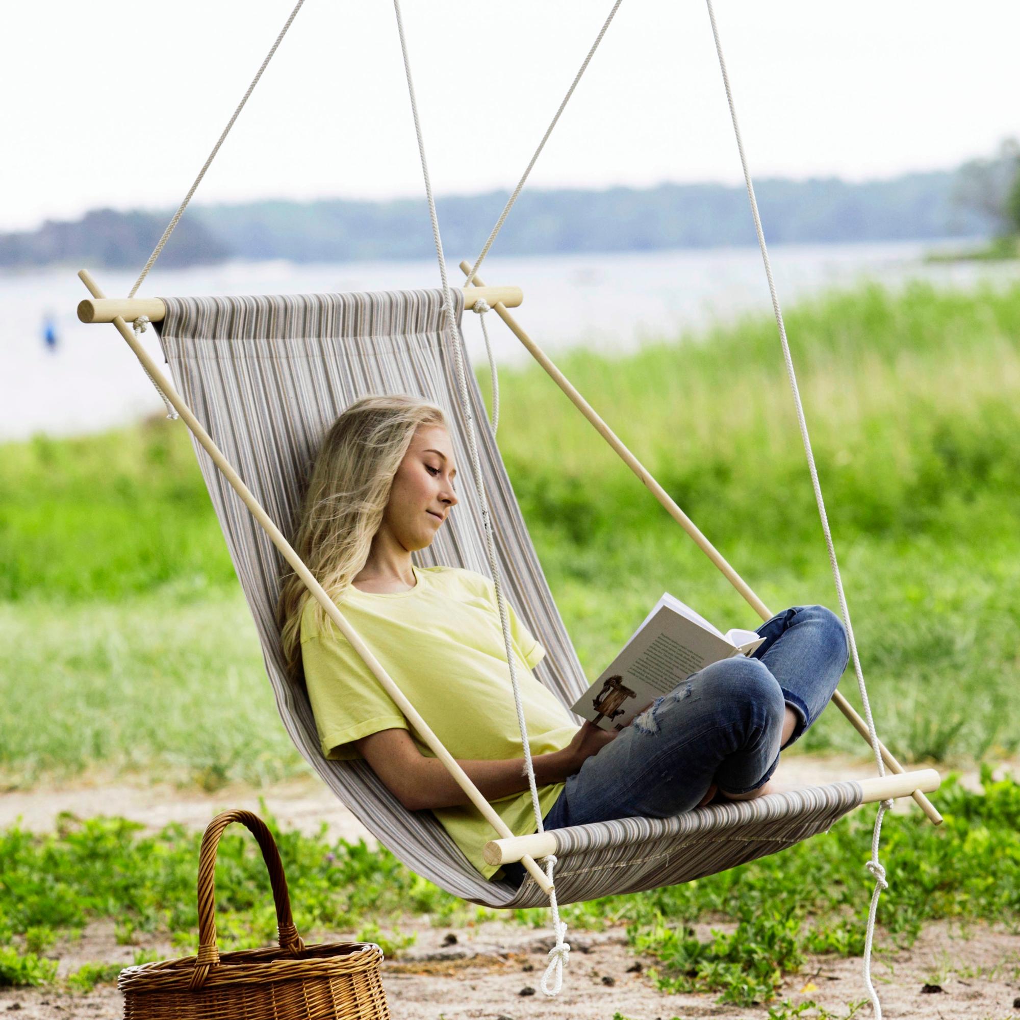 A hammock invites you to relax—create your favorite summer spot and hang it anywhere you like