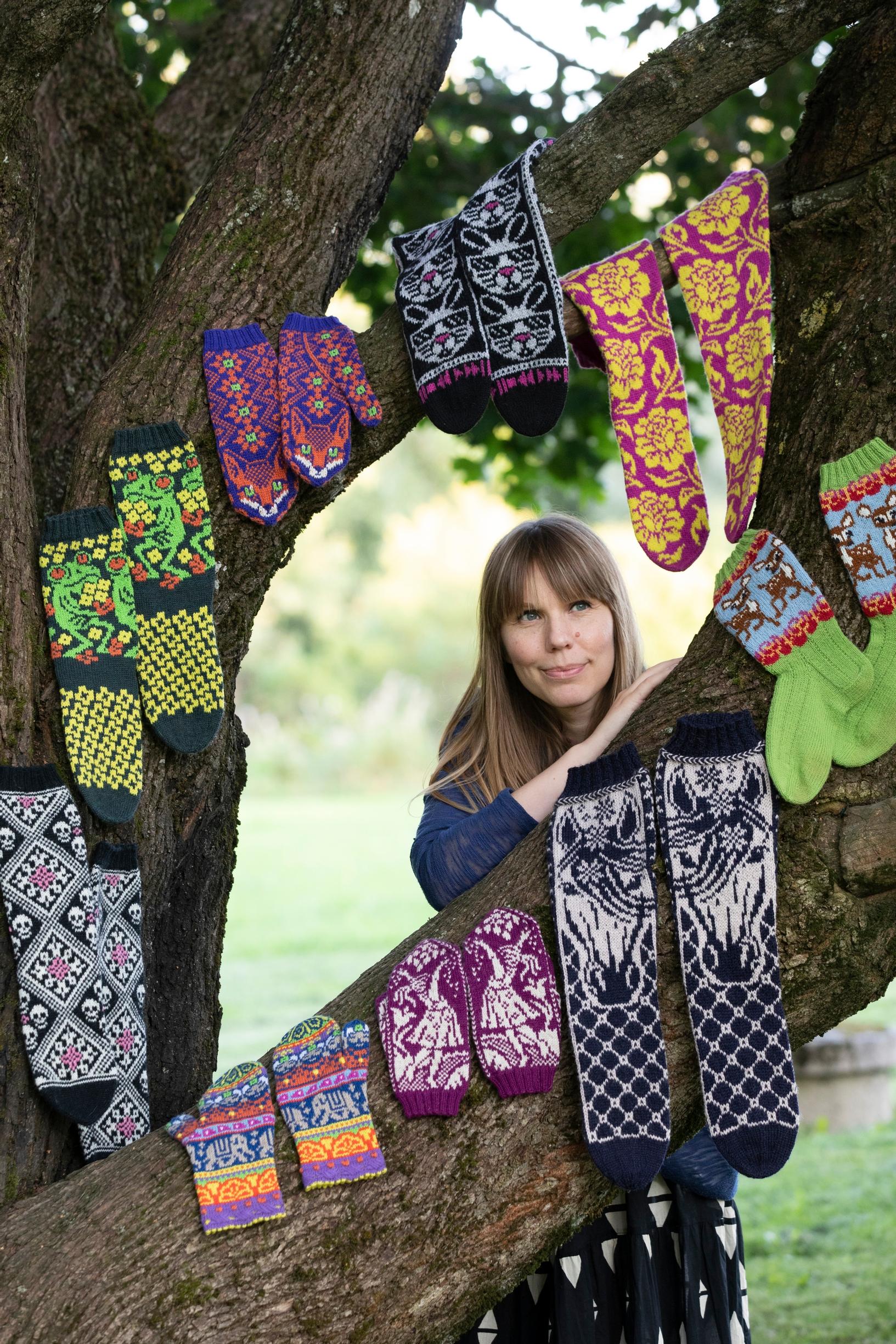 Lumi Karmitsa and her knitted designs