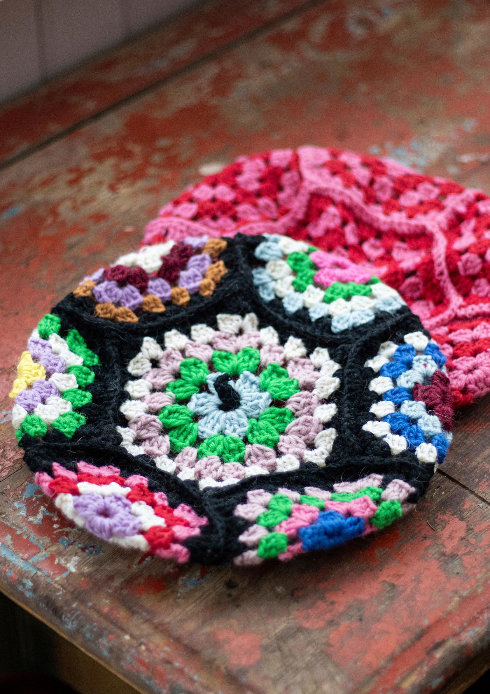 Granny square beret