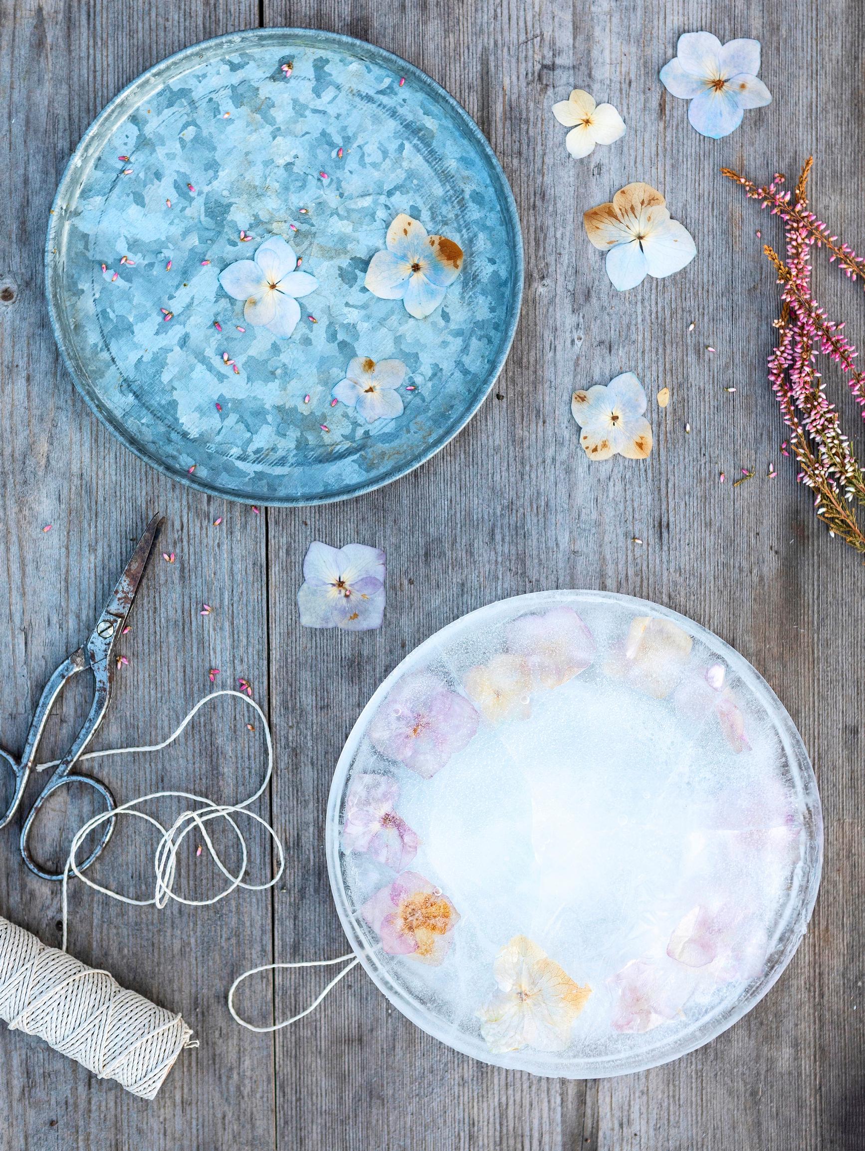 Icy flower art