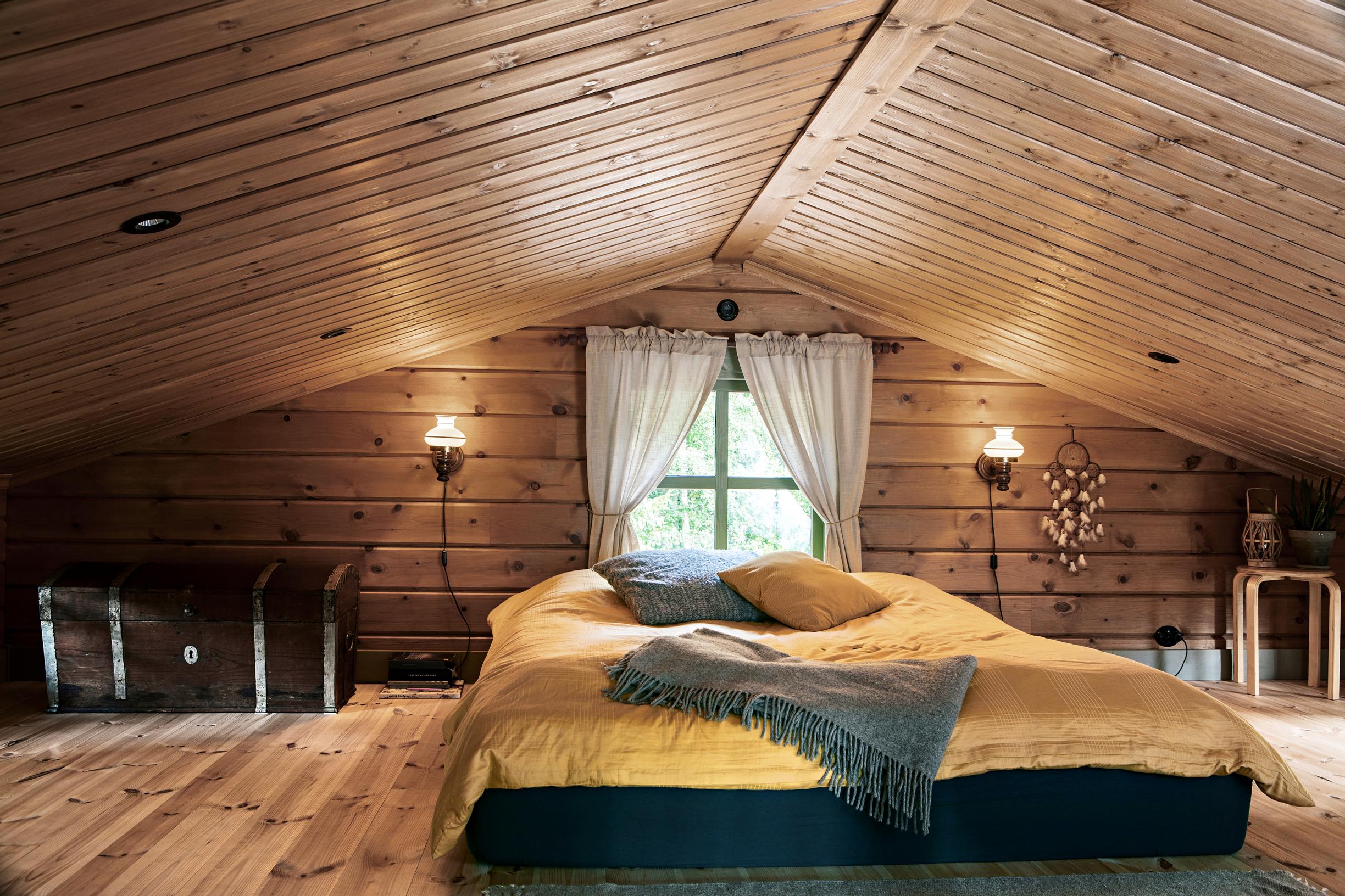 The master bedroom is in the loft