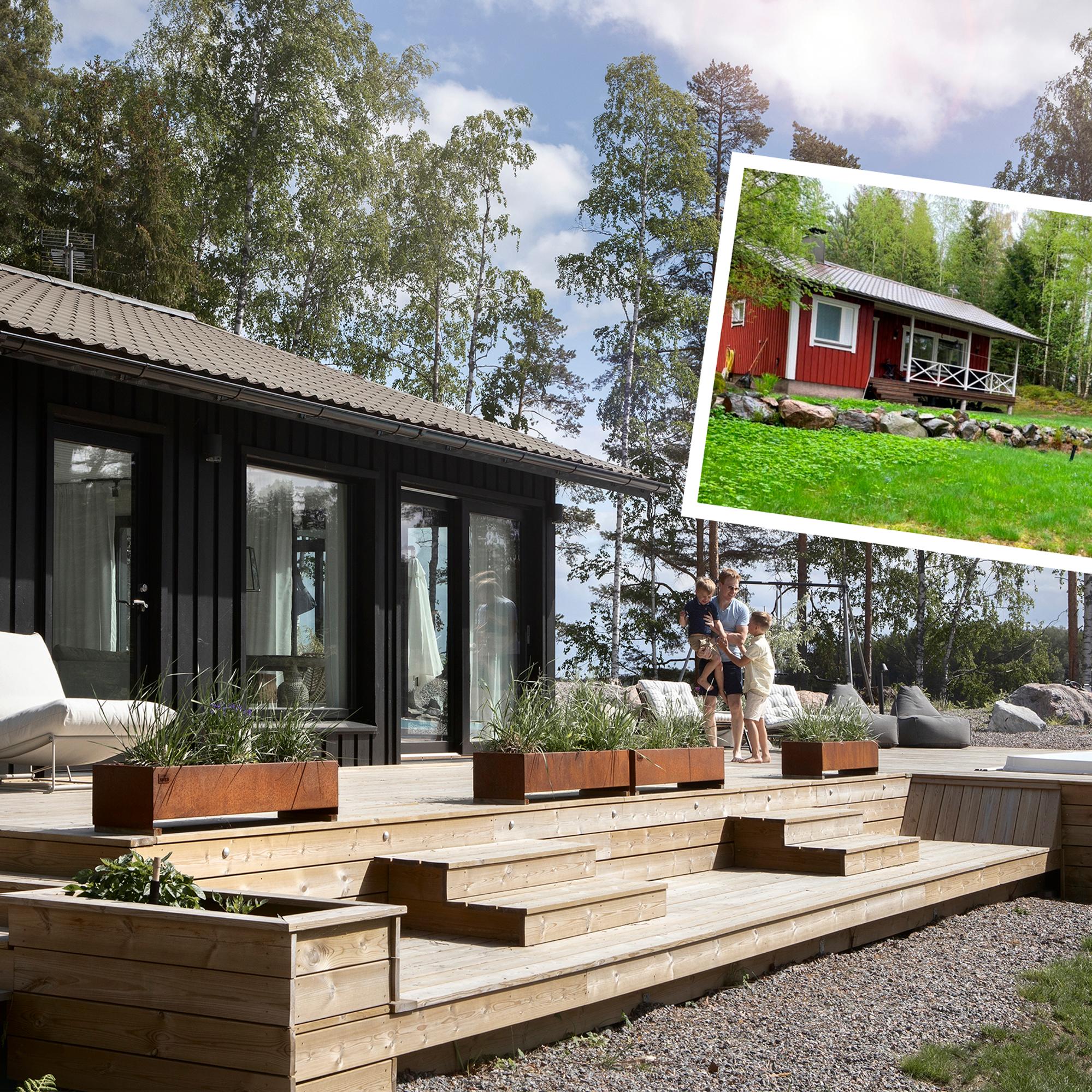 From a little shack to a stunning summer paradise—just one window remained unchanged