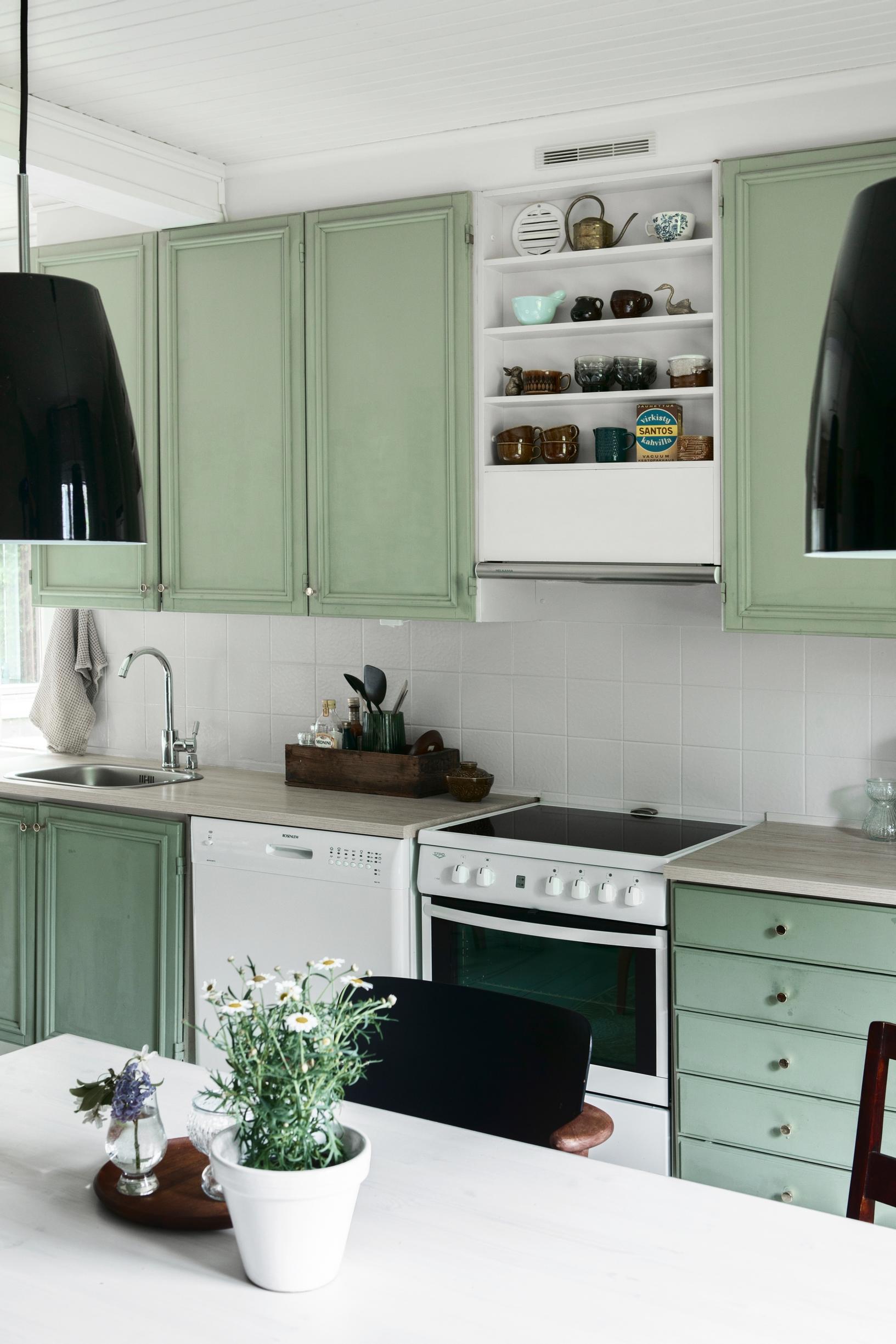 Veera Kuittinen’s kitchen after the renovation
