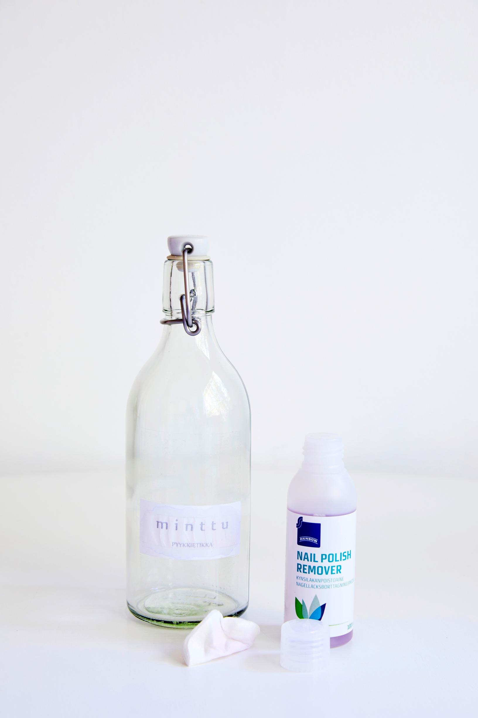 Laundry vinegar bottle label