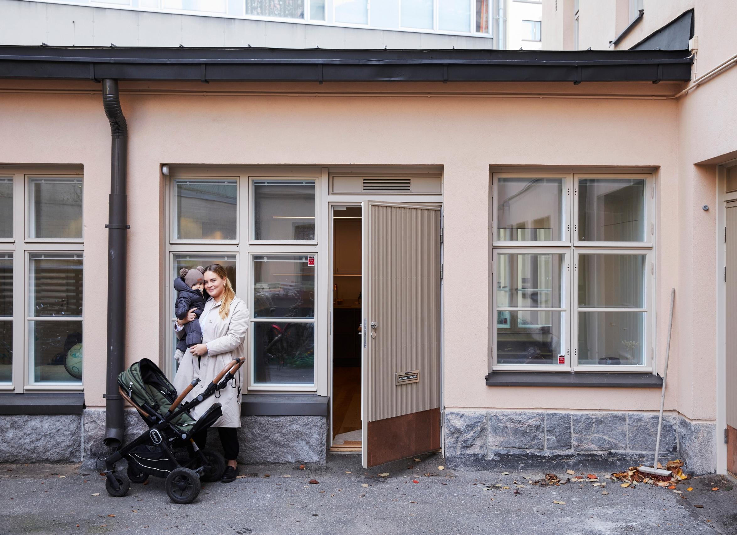 The garage conversion home seen from outside.