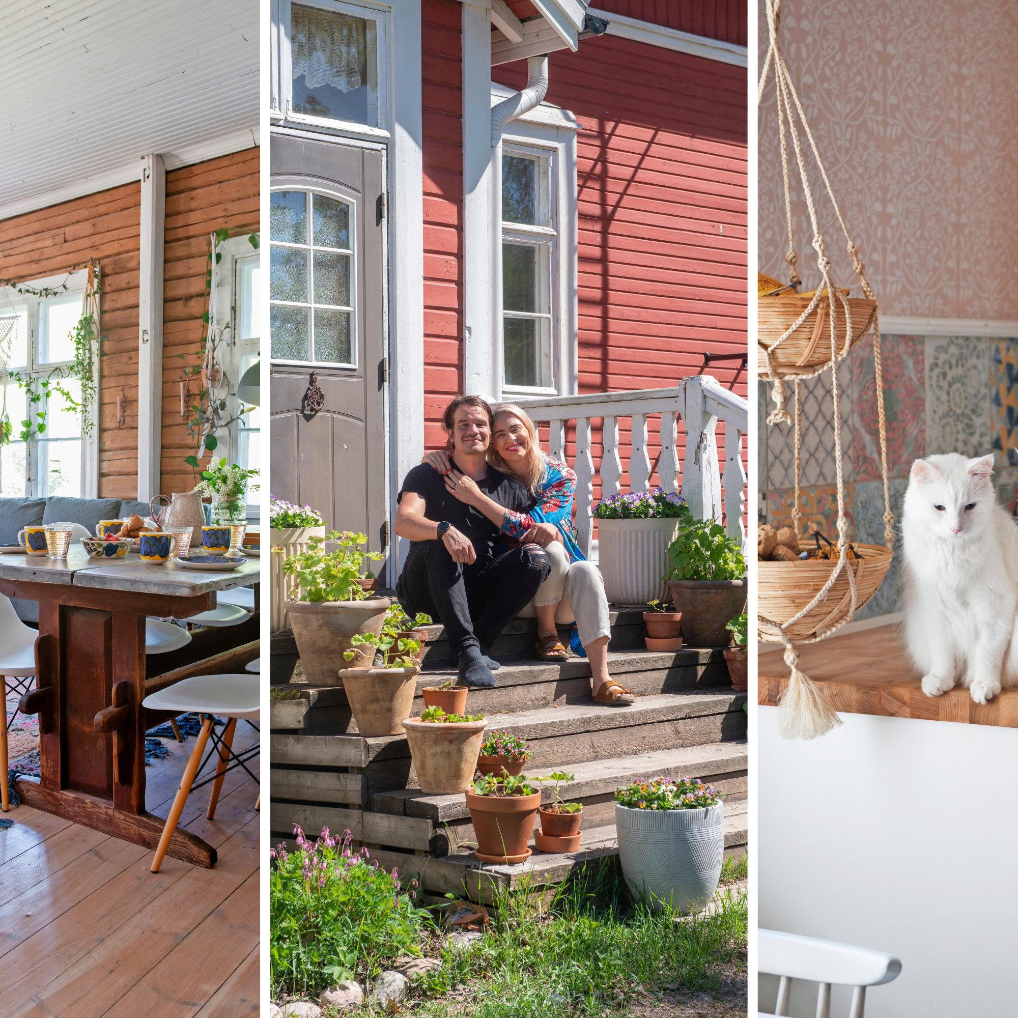 “Peace and plenty of space”—an old village school became Anniina and Samuli’s dream home in their early twenties