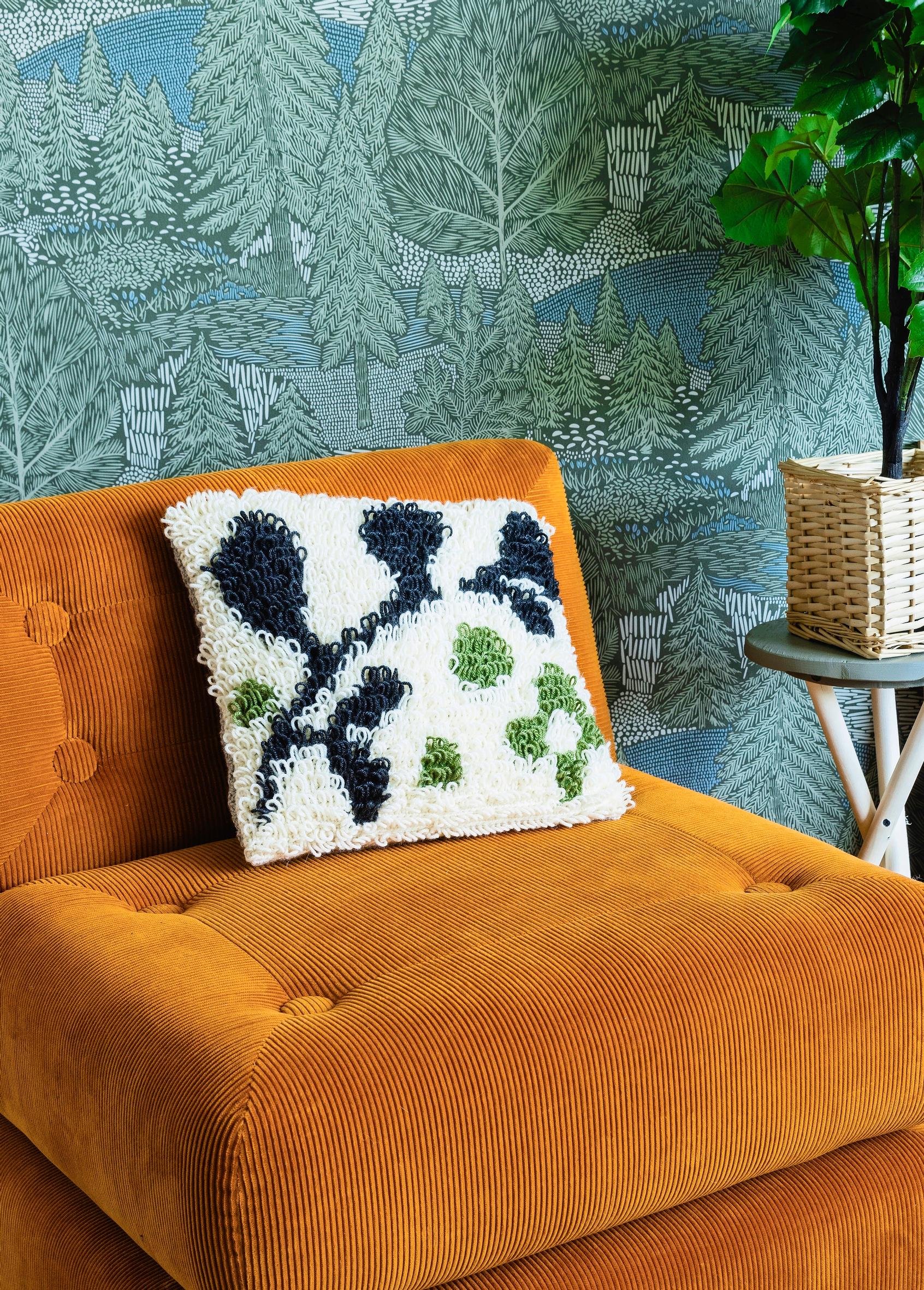 Loop-stitched cushion