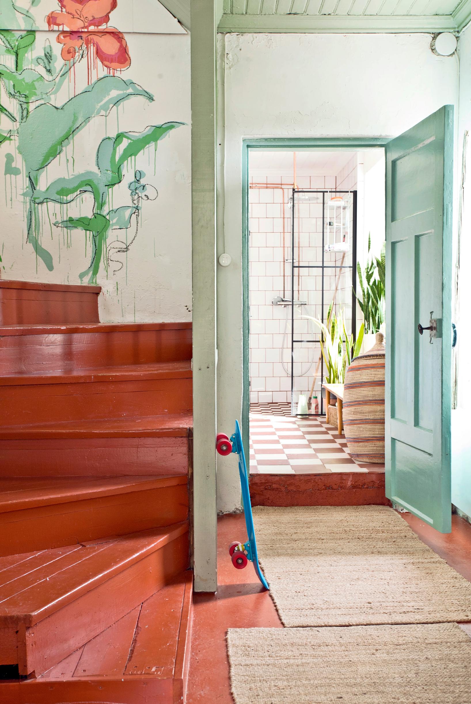 Pia’s mural in the staircase