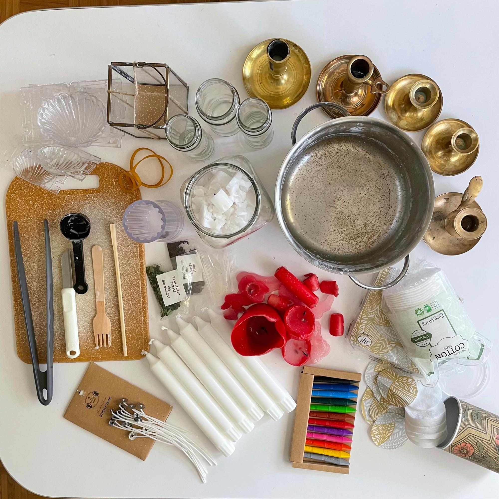 Tools for making candles