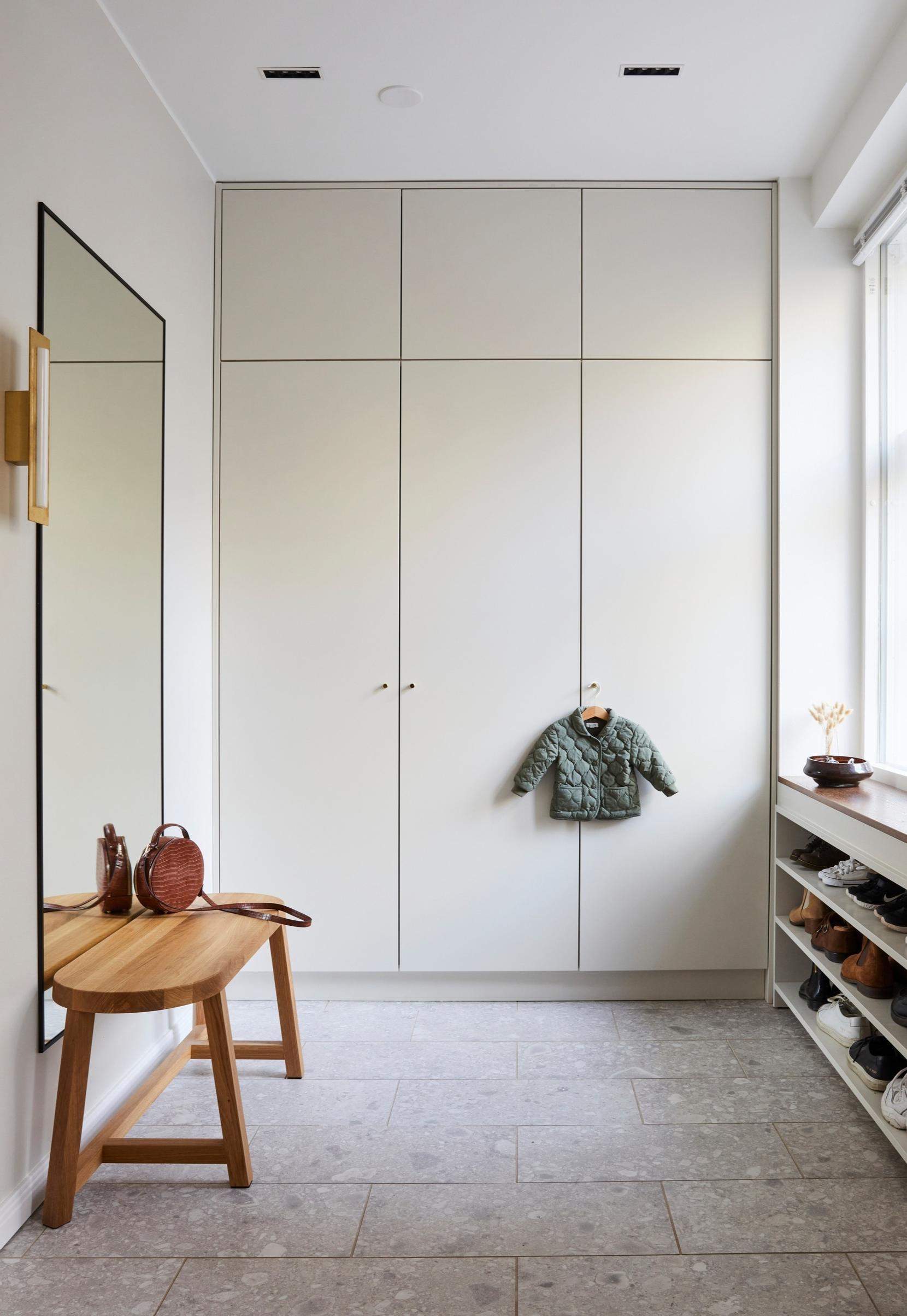 Entryway closets.