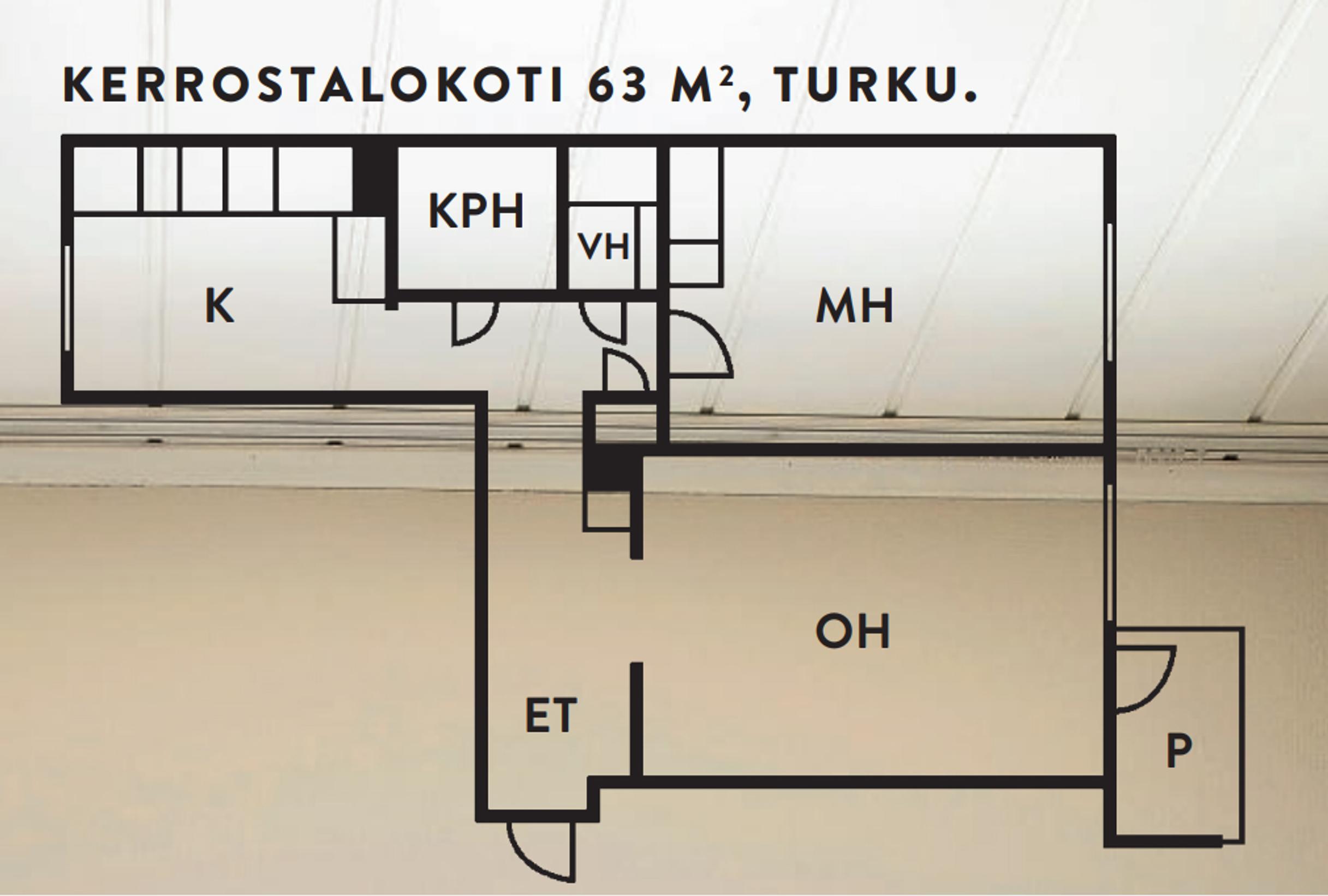 Floor plan of Katarina and Thomas’s home