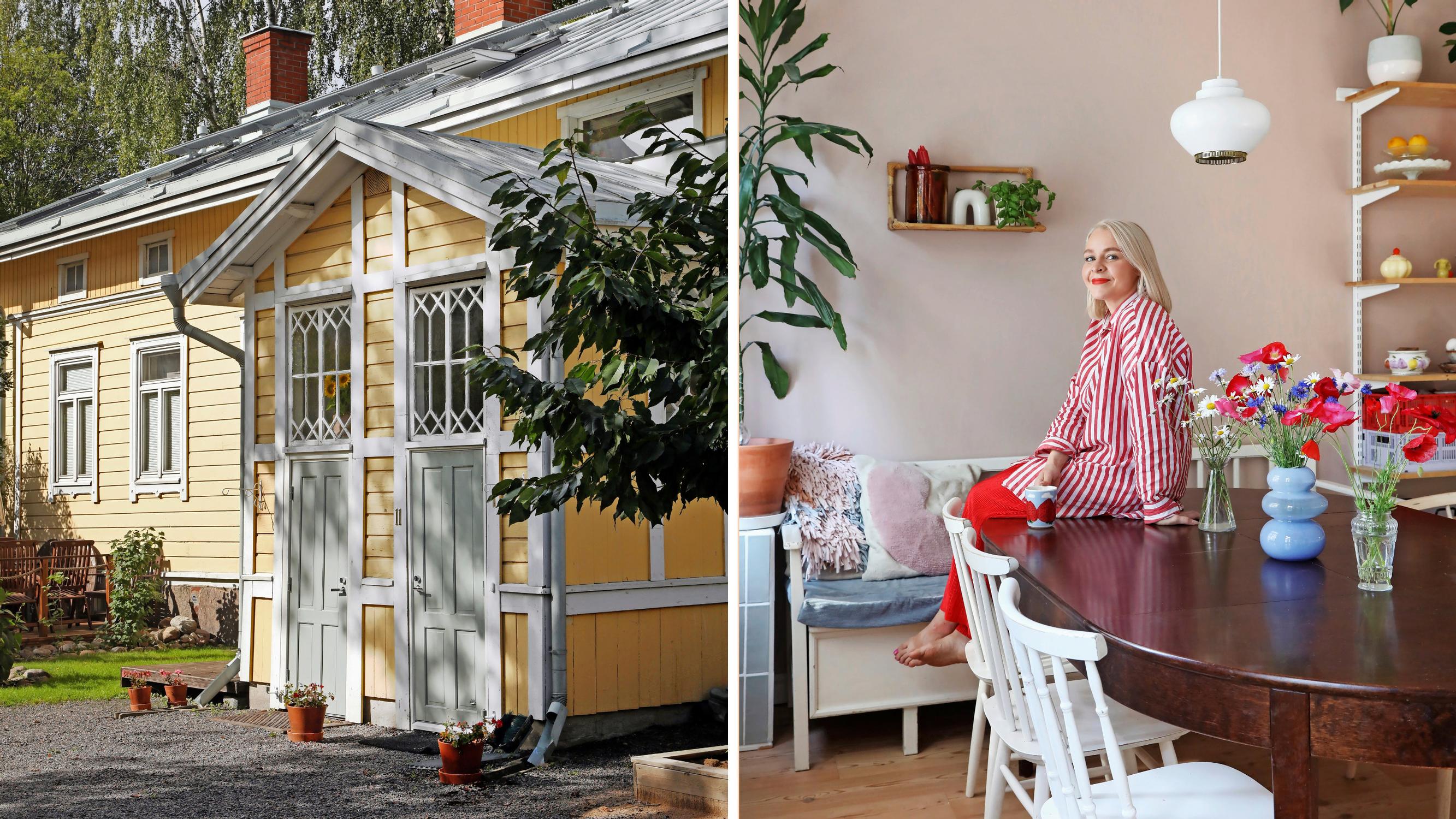 Beauty reigns over practicality in Matleena’s colorful wooden home: “Mistakes are easier to bear when you make them yourself”
