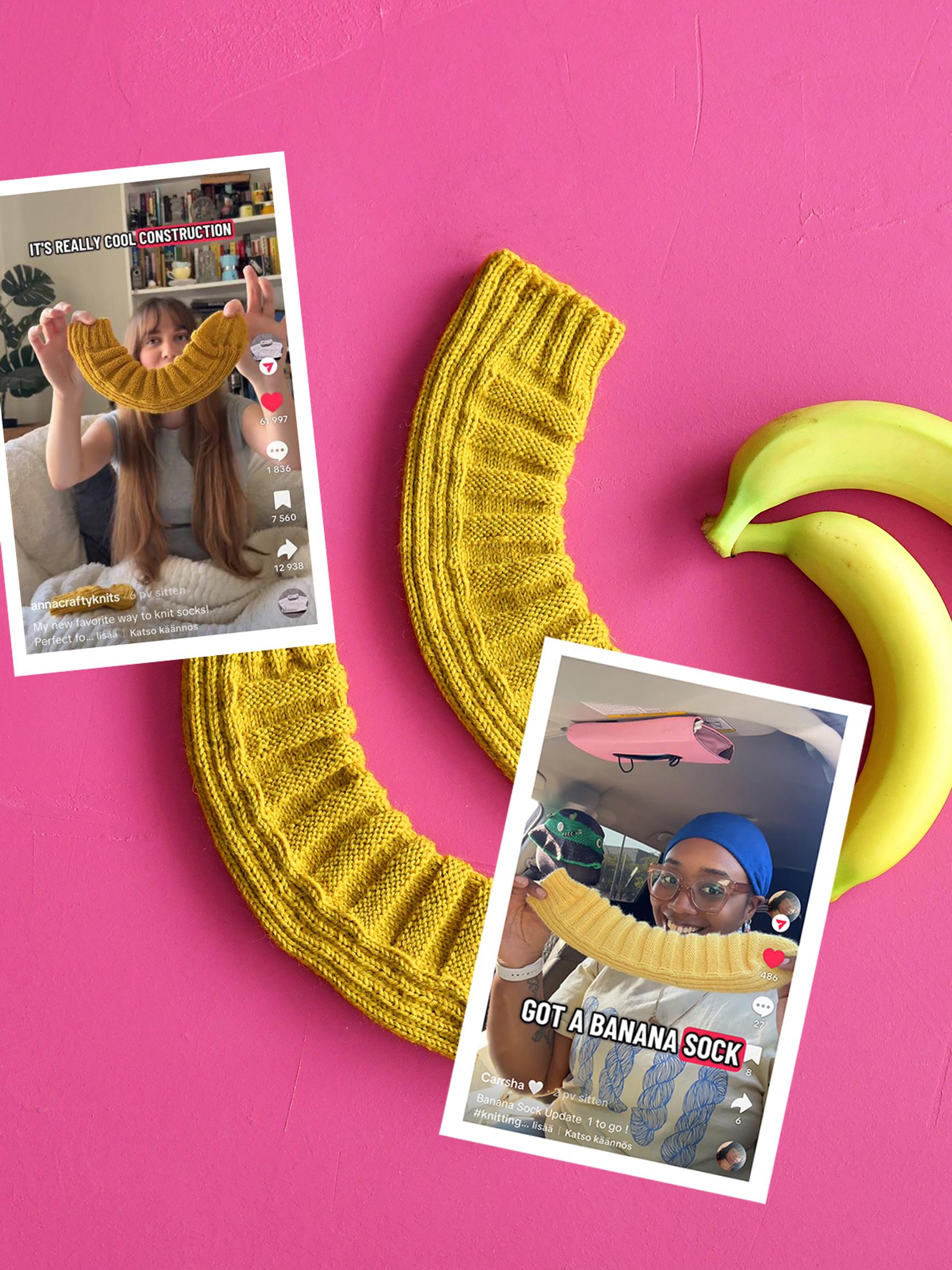 Knitters around the world are going bananas for Kotona’s socks: “I’d never seen socks like that”