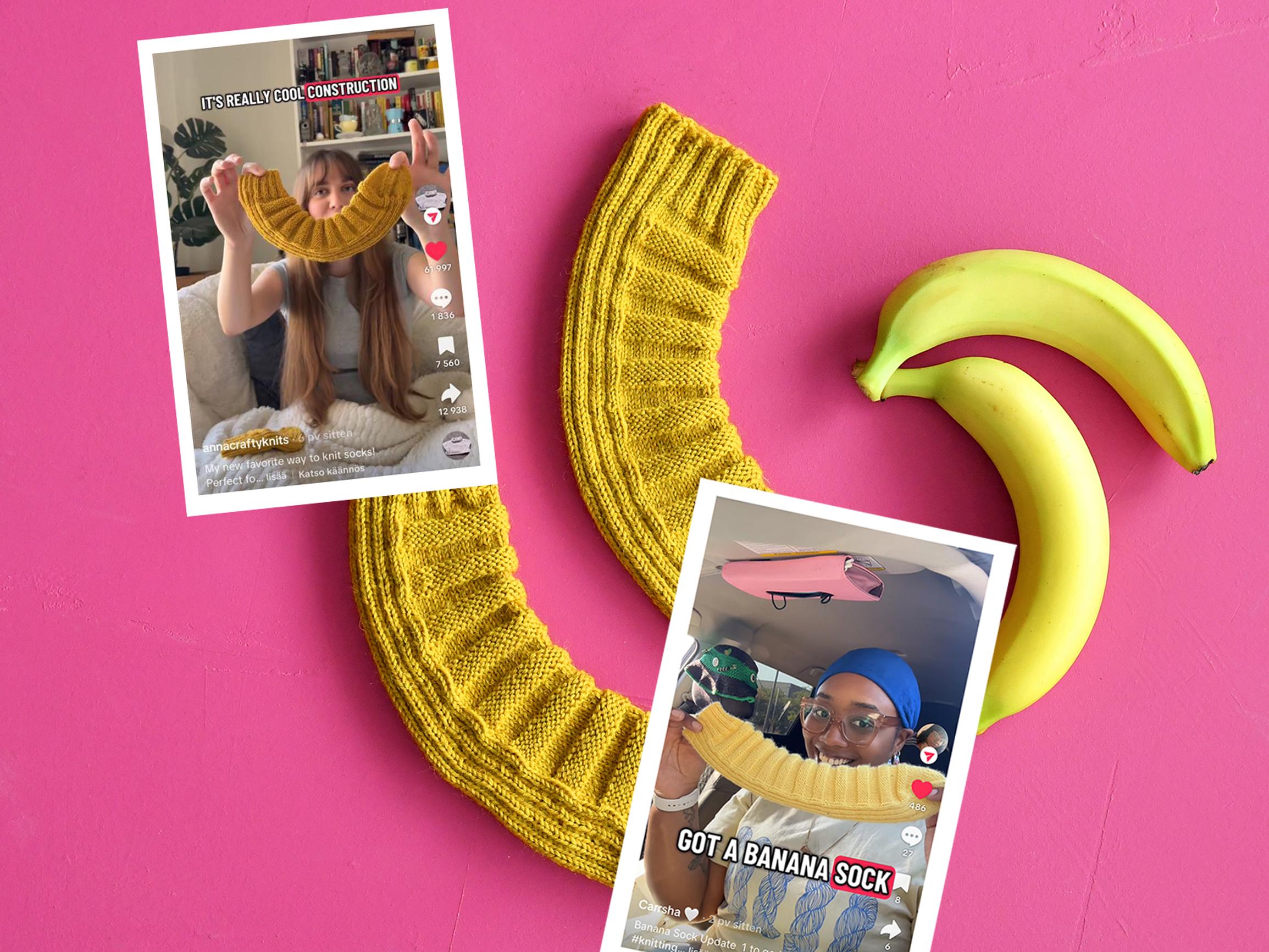 Knitters around the world are going bananas for Kotona’s socks: “I’d never seen socks like that”