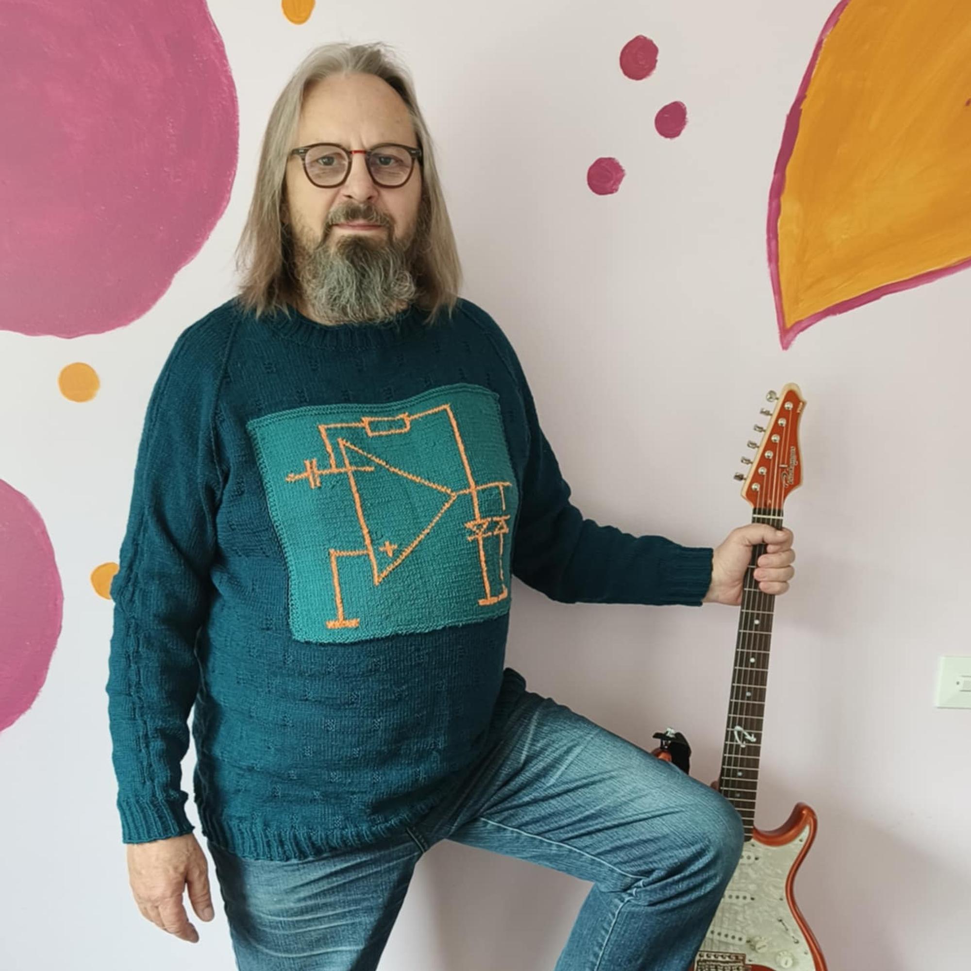 Fit for an engineer! Finnish Meiju knitted a very special sweater for her partner Markku