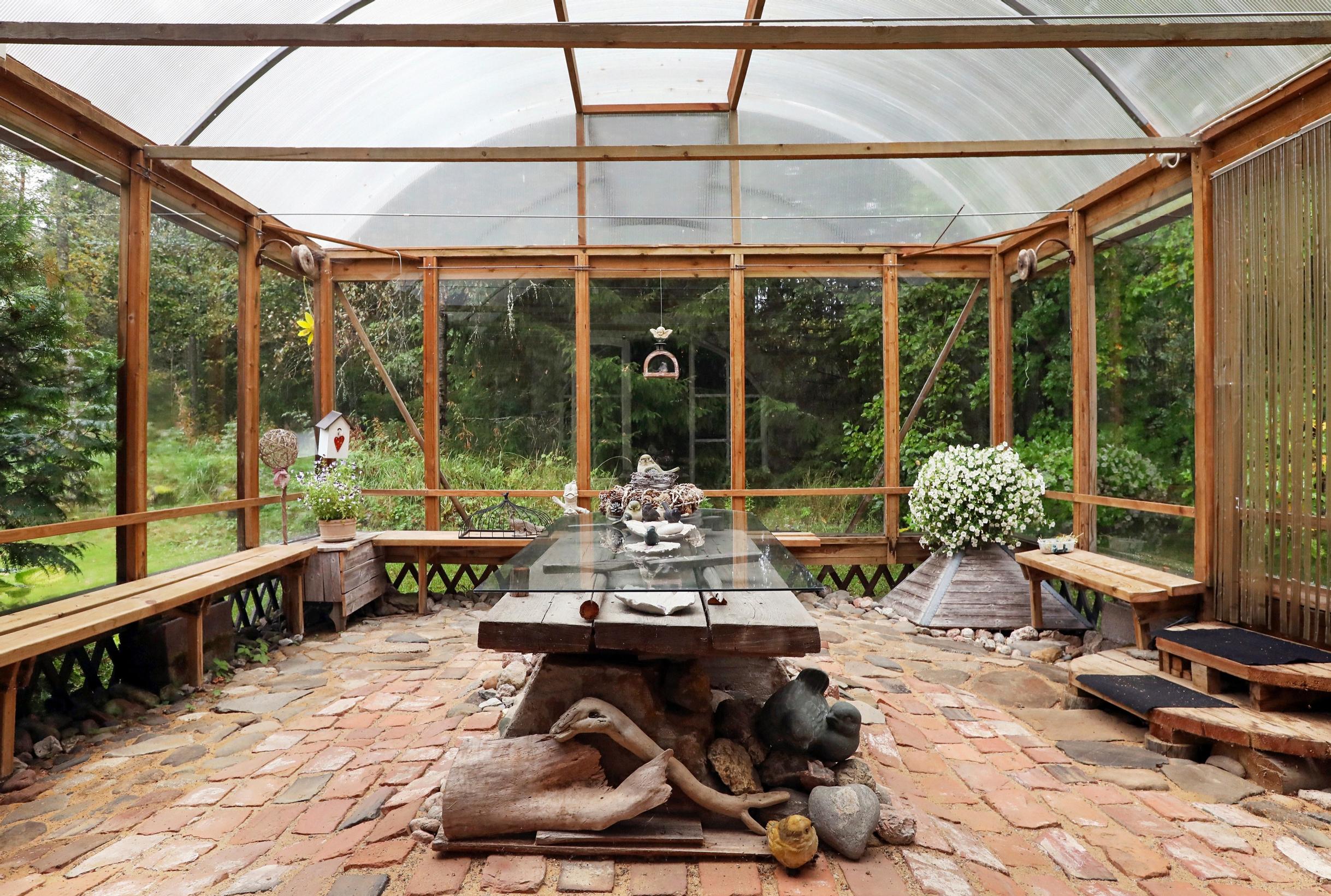 The mill’s glass veranda