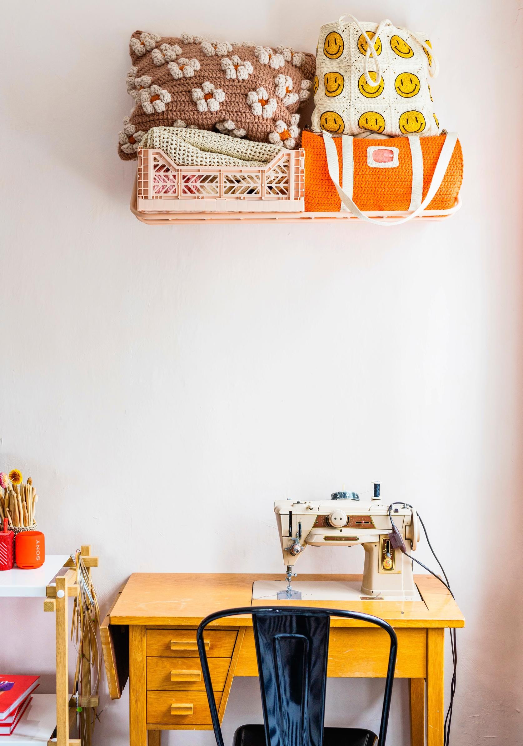 Molla Mills’ workspace