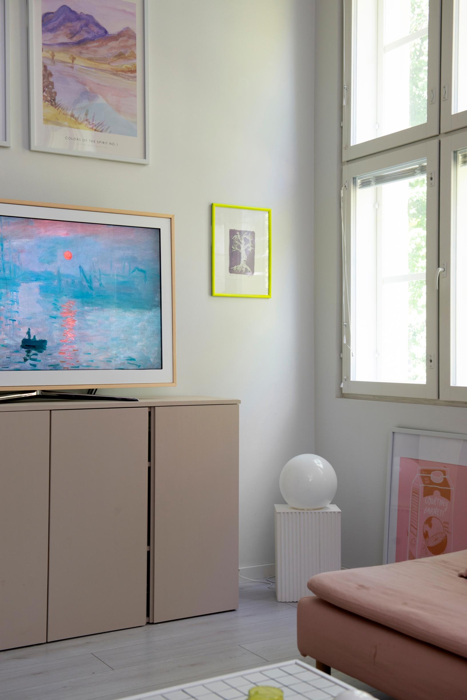 TV on top of an Ivar cabinet