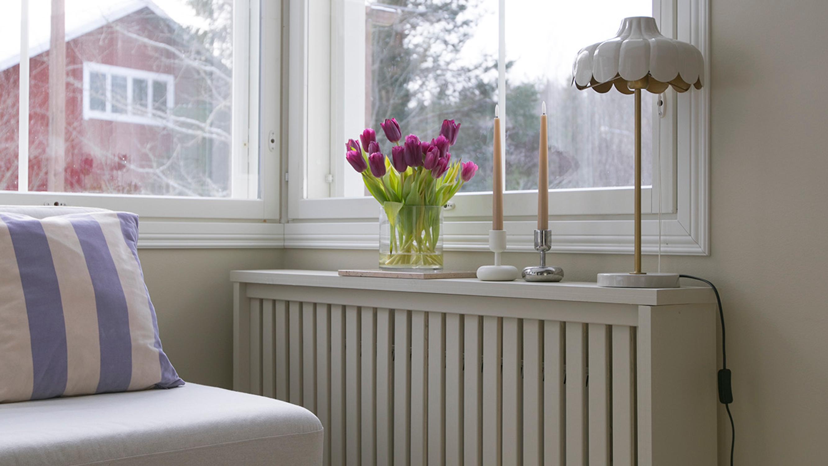 Hilla built radiator covers in just a few hours for under one hundred euros, inspired by a Danish carpenter’s creation