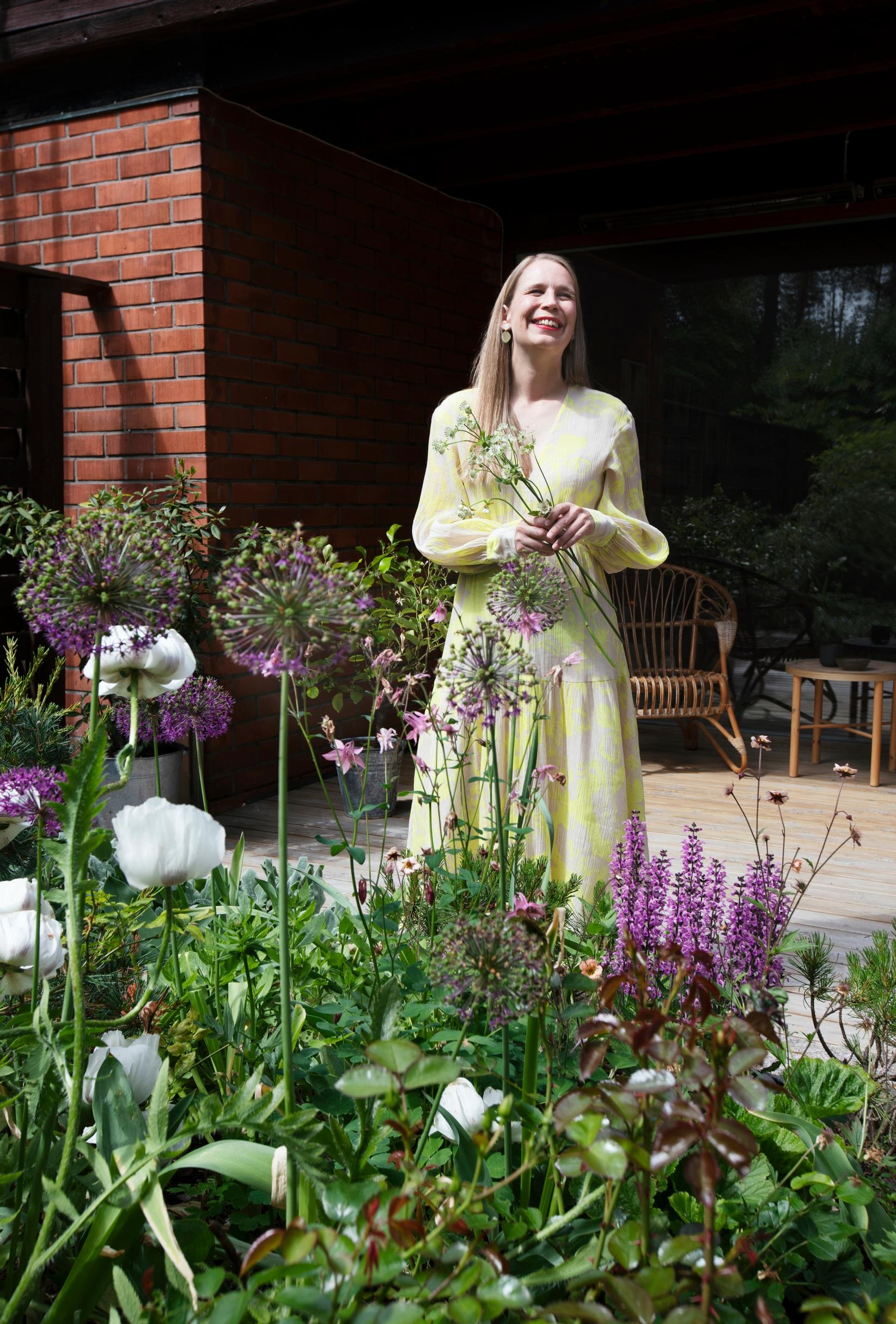 Lotta in her garden