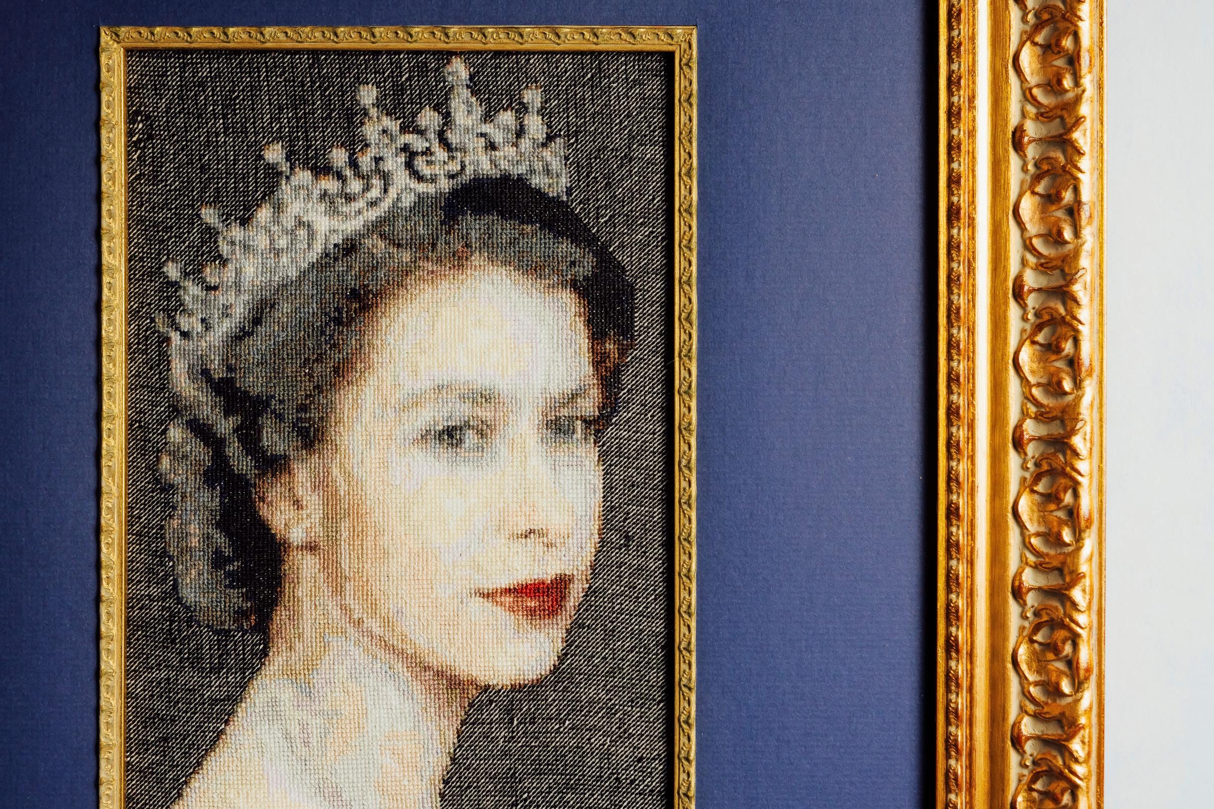 A cross-stitch piece created by Tanja.