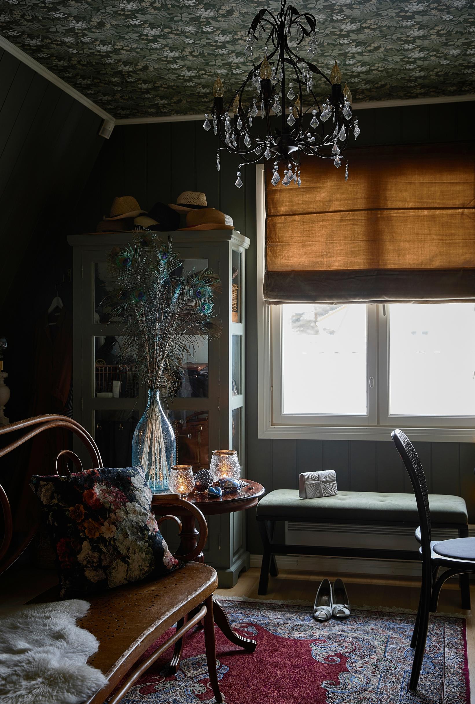 One of the upstairs bedrooms serves as Kirsi’s dressing area