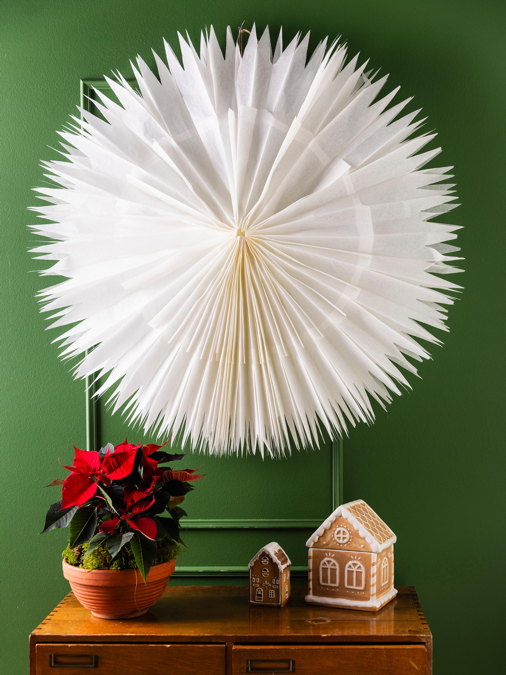 This Christmas’s hit: make a giant paper-bag star the easy way