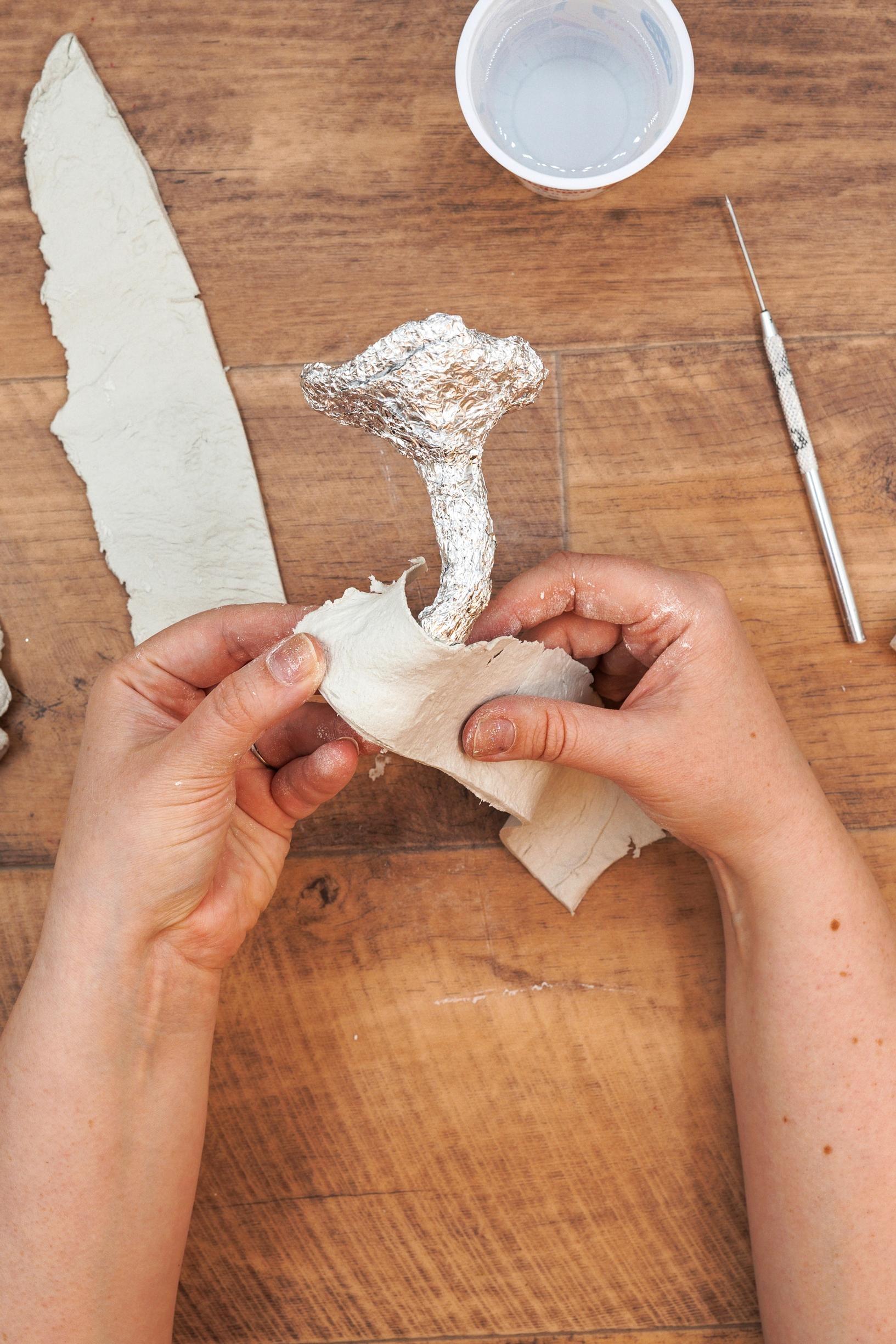 air dry clay mushrooms