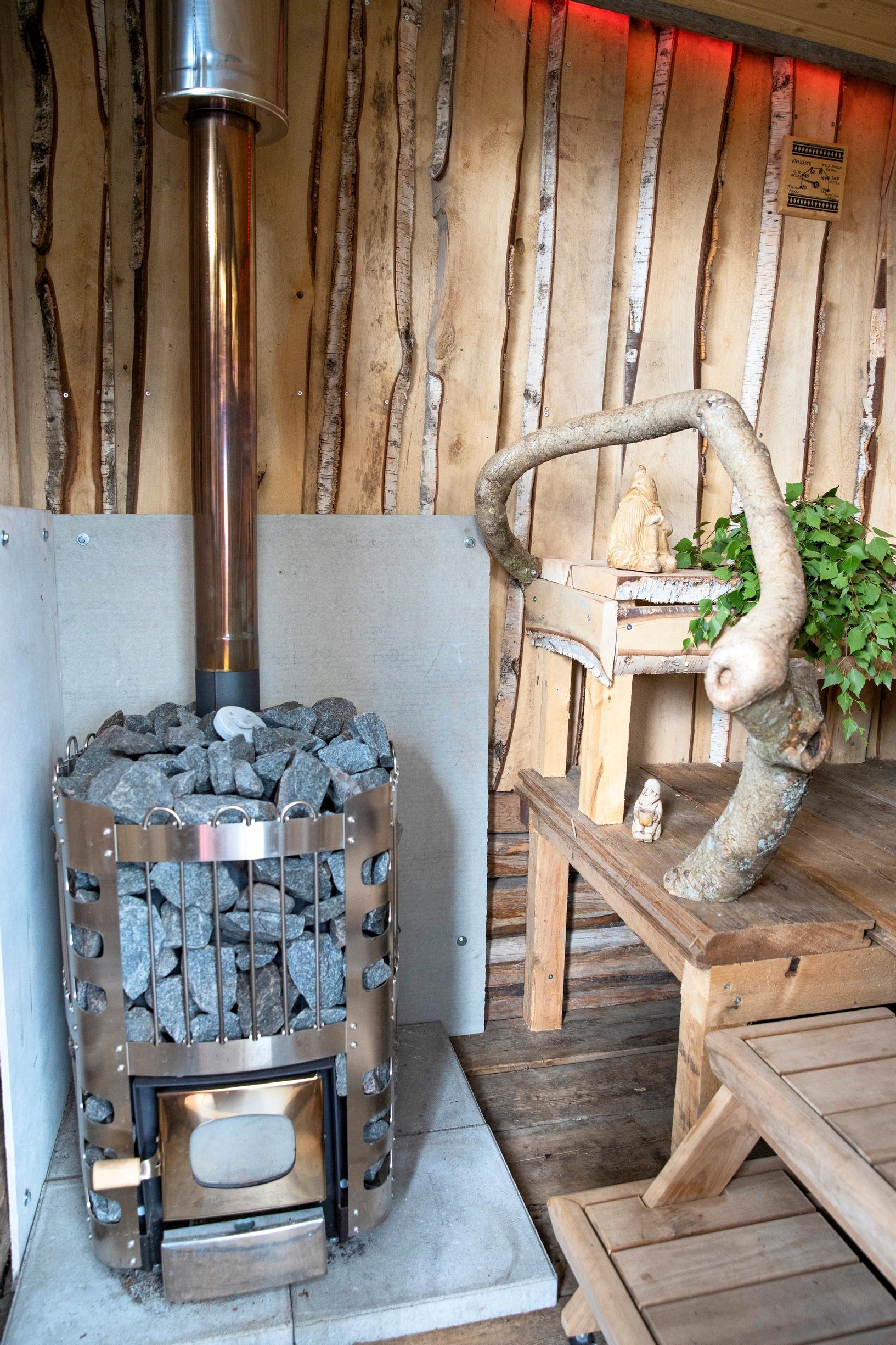 A sauna elf in the Färms’ sauna
